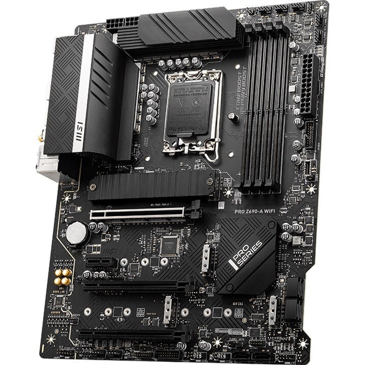 Материнская плата MSI PRO Z690-A WIFI, Z690, LGA1700, 4xDDR5, 3xPCI-Ex16, 1xPCI-Ex1, 4xM.2, 1xUSB3.2
