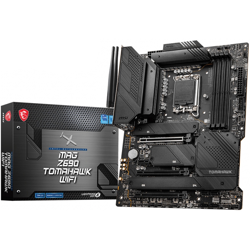 Материнская плата MSI MAG Z690 TOMAHAWK WIFI, Z690, LGA1700, 4DDR5, 3PCIEx16,1PCIEx1,4M.2,6SATA3,1US
