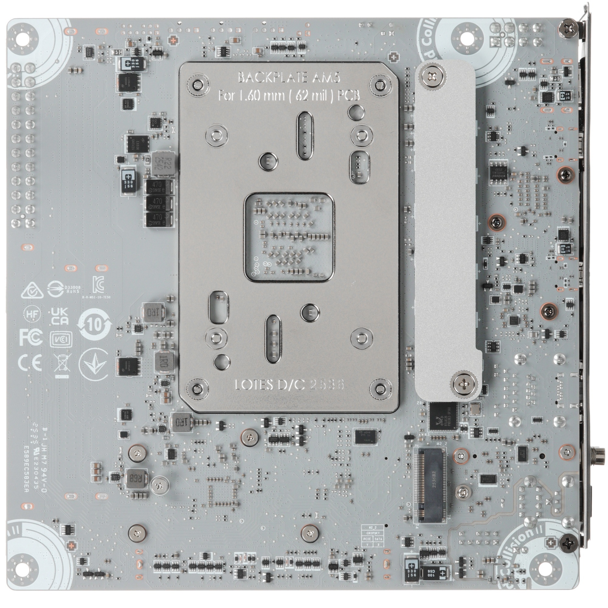 Материнская плата MSI MPG X870I EDGE TI EVO WIFI X870, AM5, 2*DDR5, 1*PCIEx16, 1*M.2, 2*TypeC, 5*USB