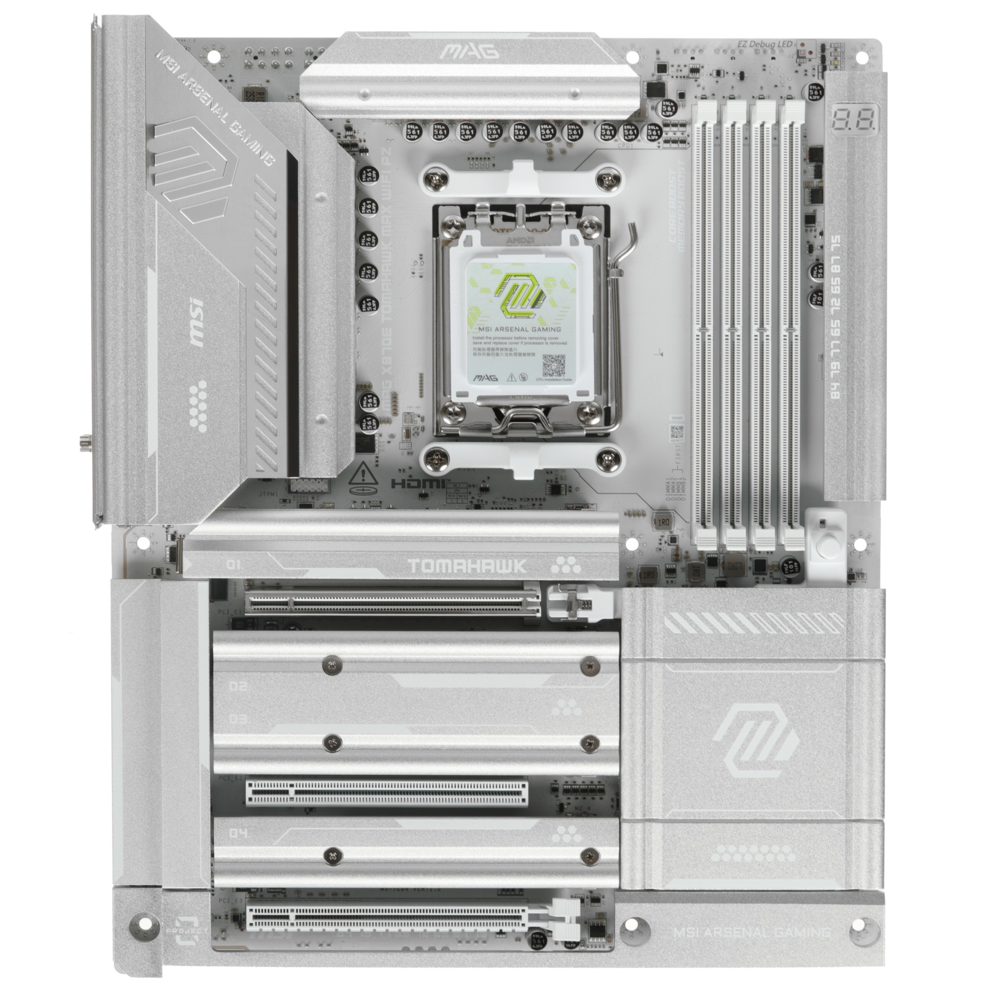 Материнская плата MSI MAG X870E TOMAHAWK MAX WIFI PZ X870E, AM5, 4*DDR5, 3*PCIEx16, 4*M.2, 2*TypeC,