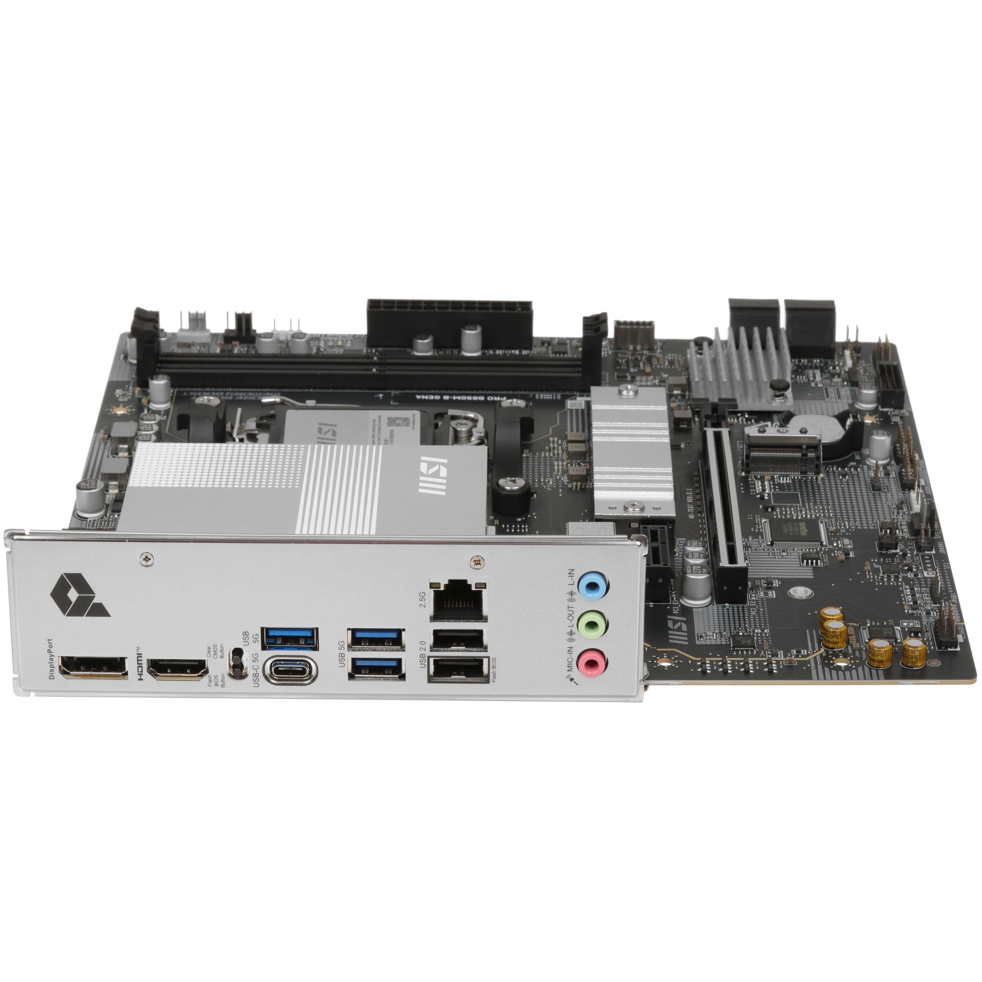 Материнская плата MSI PRO B850M-B GEN4 B850, AM5, 2*DDR5, 1*PCIEx16, 1*PCIEx1, 2*M.2, 1*TypeC, 4*USB