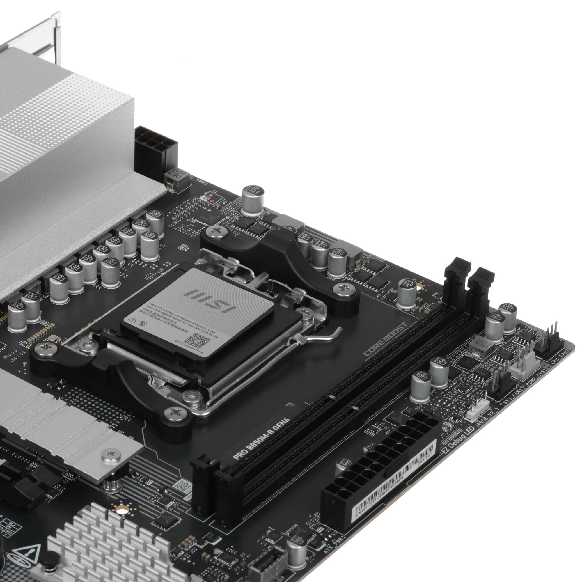 Материнская плата MSI PRO B850M-B GEN4 B850, AM5, 2*DDR5, 1*PCIEx16, 1*PCIEx1, 2*M.2, 1*TypeC, 4*USB