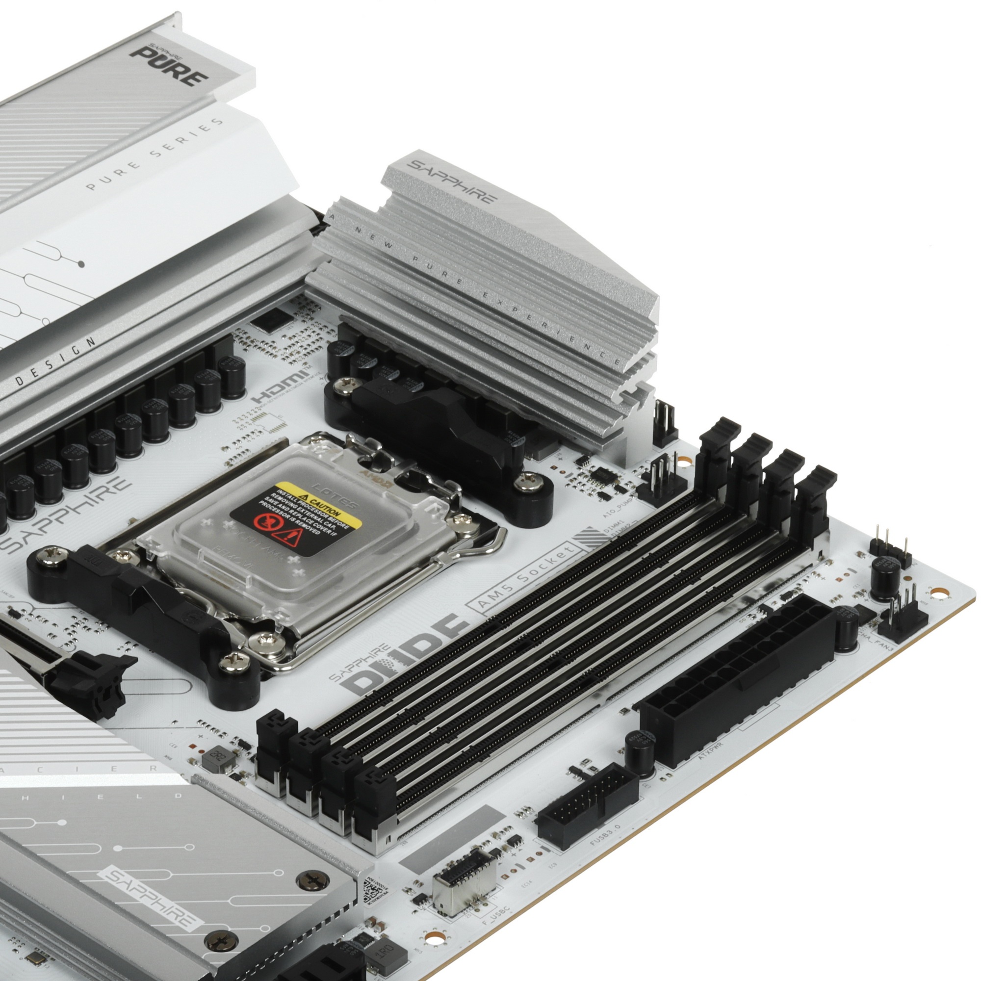 Материнская плата Sapphire B850M PURE WIFI B850, AM5, 4*DDR5, 2*PCIEx16, 2*M.2, 2*TypeC, 3*USB3.2Gen