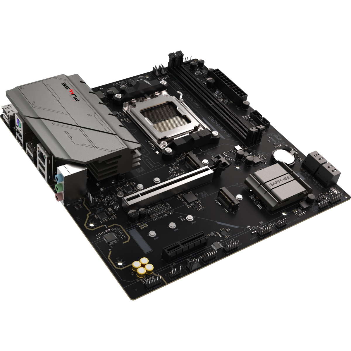 Материнская плата Sapphire A620AM PULSE A620, AM5, 2*DDR5, 1*PCIEx16, 1*PCIEx4, 2*M.2, 4*USB3.2Gen1,