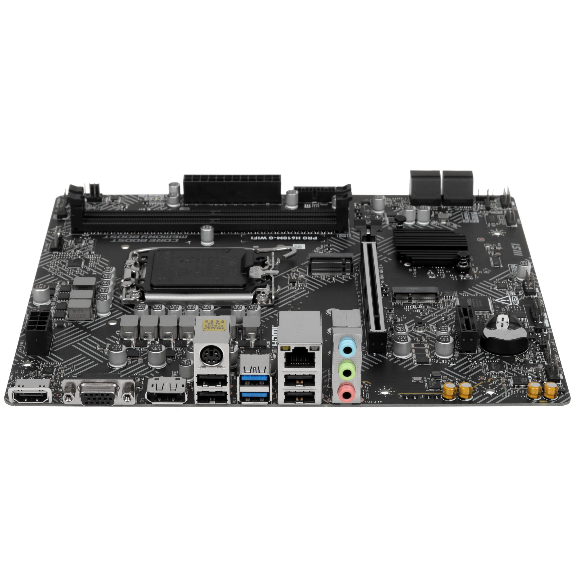 Материнская плата MSI PRO H610M-G WIFI H610, LGA1700, 2*DDR5, 1*PCIEx16, 1*PCIEx1, 1*M.2, 4*USB3.2Ge