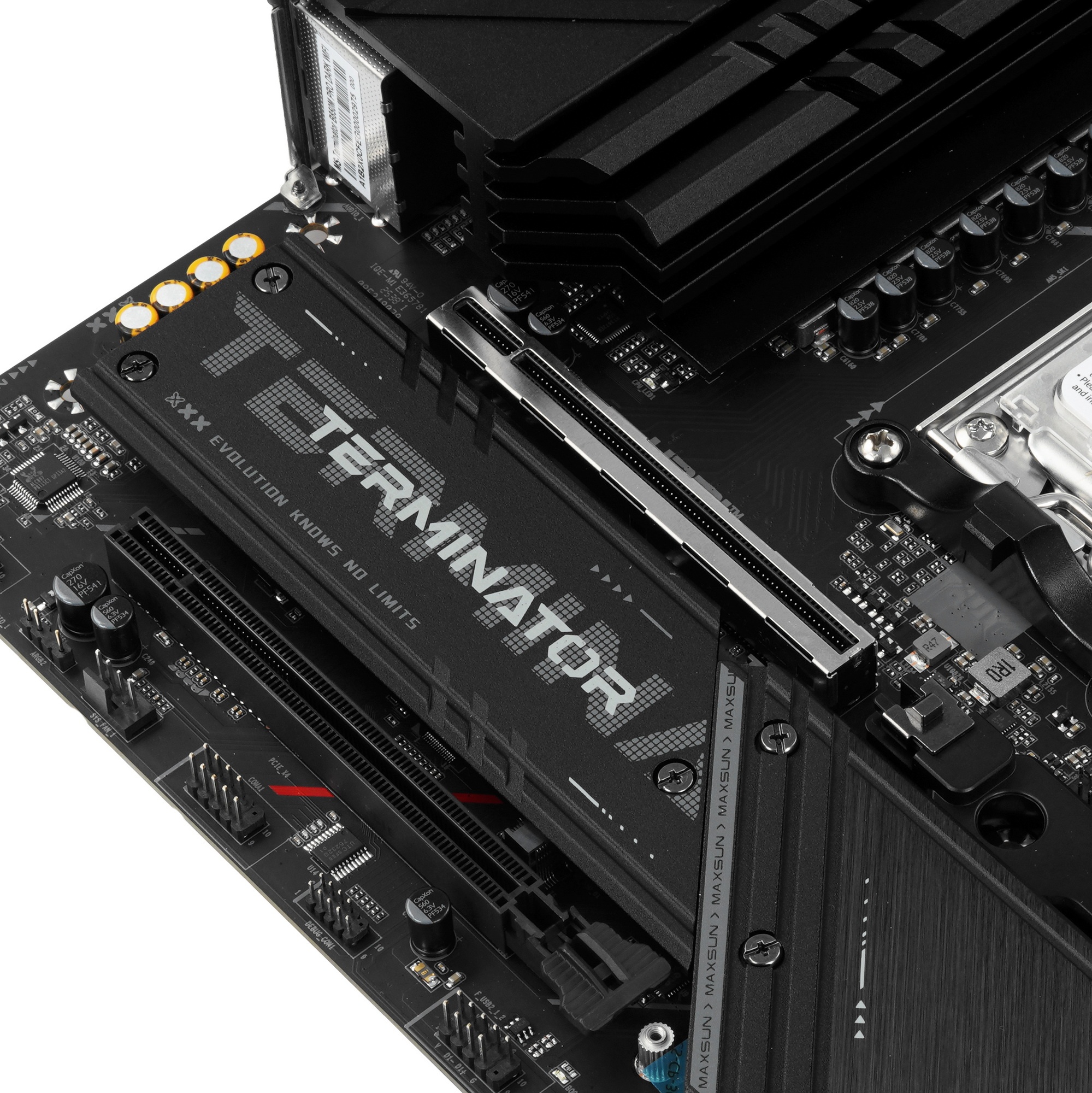 Материнская плата MAXSUN MS-Terminator B850M PRO DARK WIFI (Socket AM5, mATX, 4*DDR5(192Gb), DP/HDMI