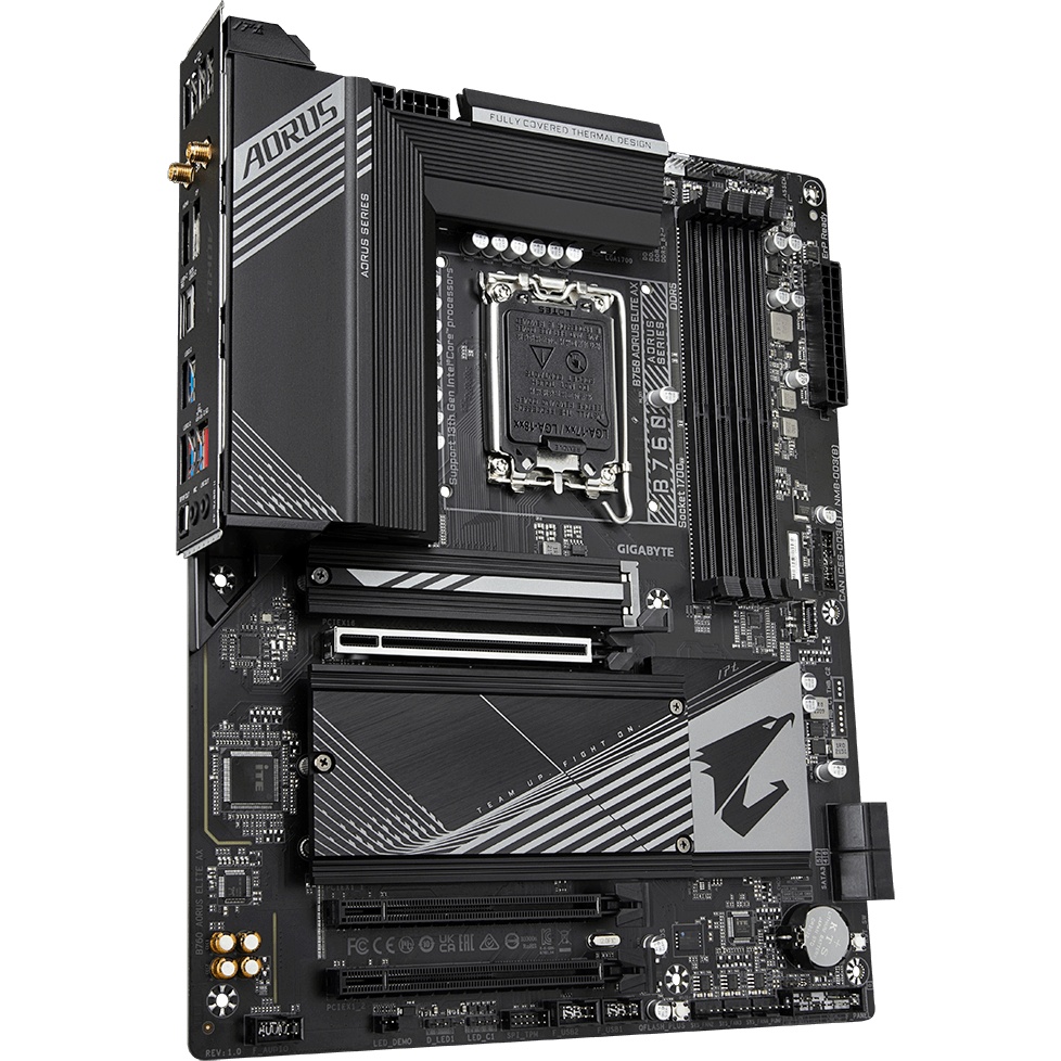 Материнская плата Gigabyte B760 AORUS ELITE AX Soc-1700 Intel B760 4xDDR5 ATX AC`97 8ch(7.1) 2.5Gg R