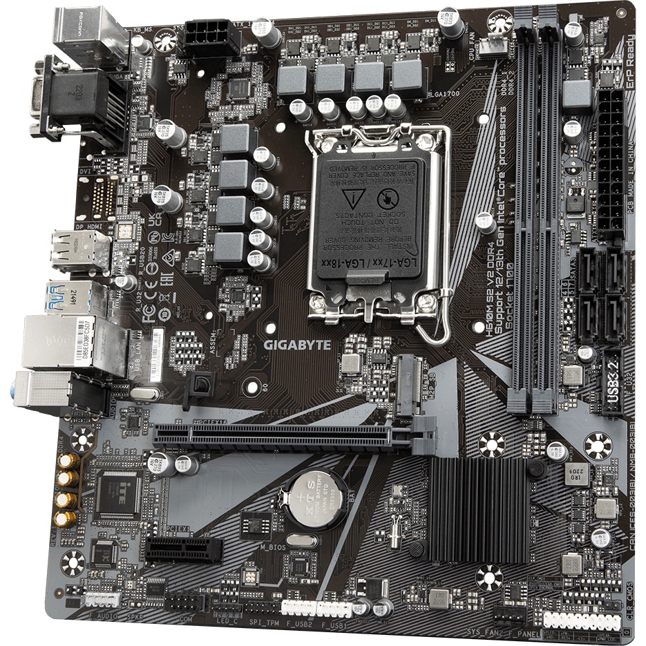 Материнская плата Gigabyte H610M S2 V2 DDR4, Socket 1700