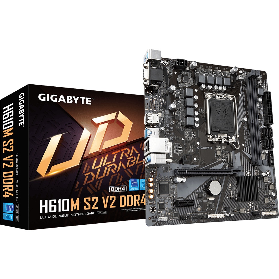 Материнская плата Gigabyte H610M S2 V2 DDR4, Socket 1700