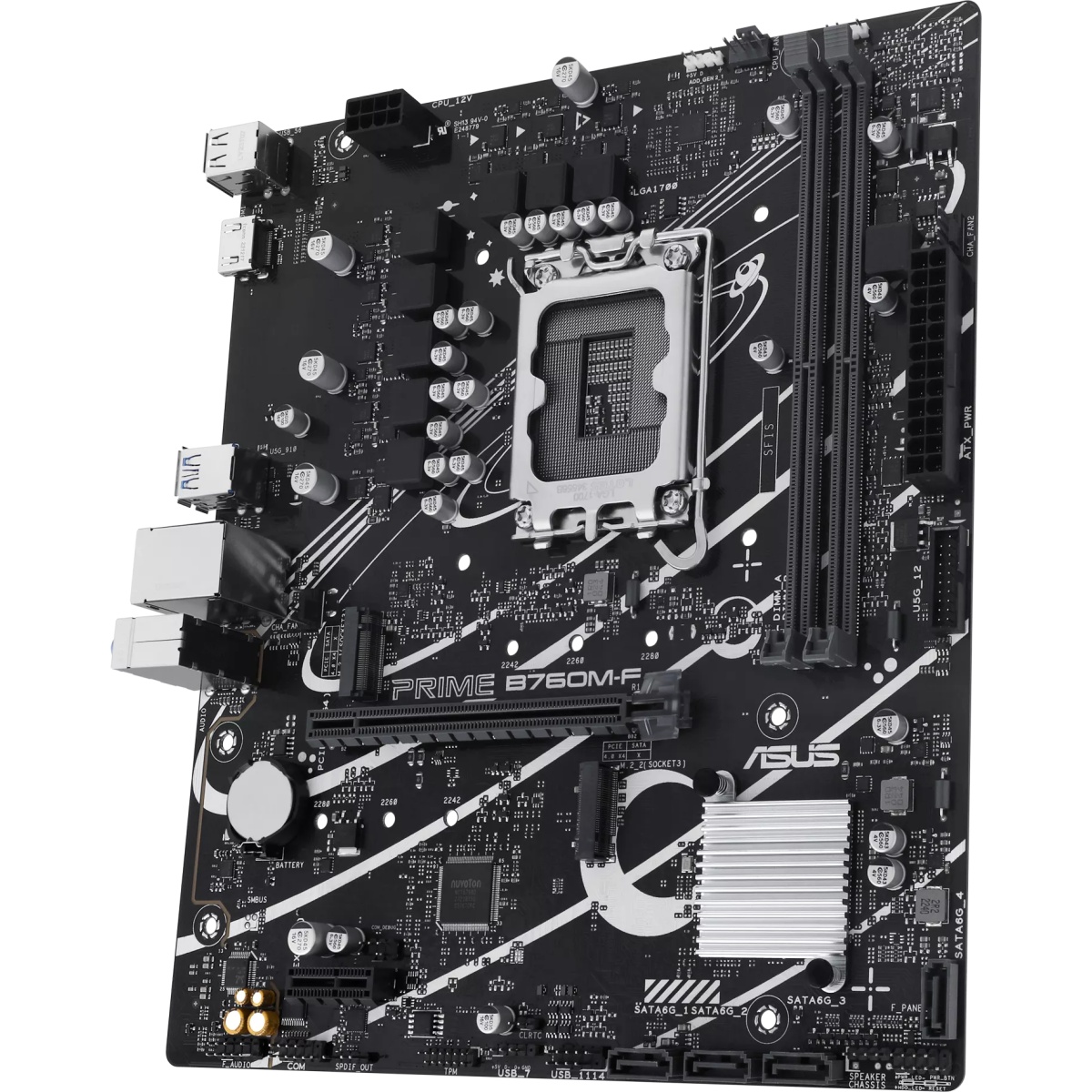Материнская плата Asus PRIME B760M-F Soc-1700 Intel B760 2xDDR5 mATX AC`97 8ch(7.1) GbLAN RAID+HDMI