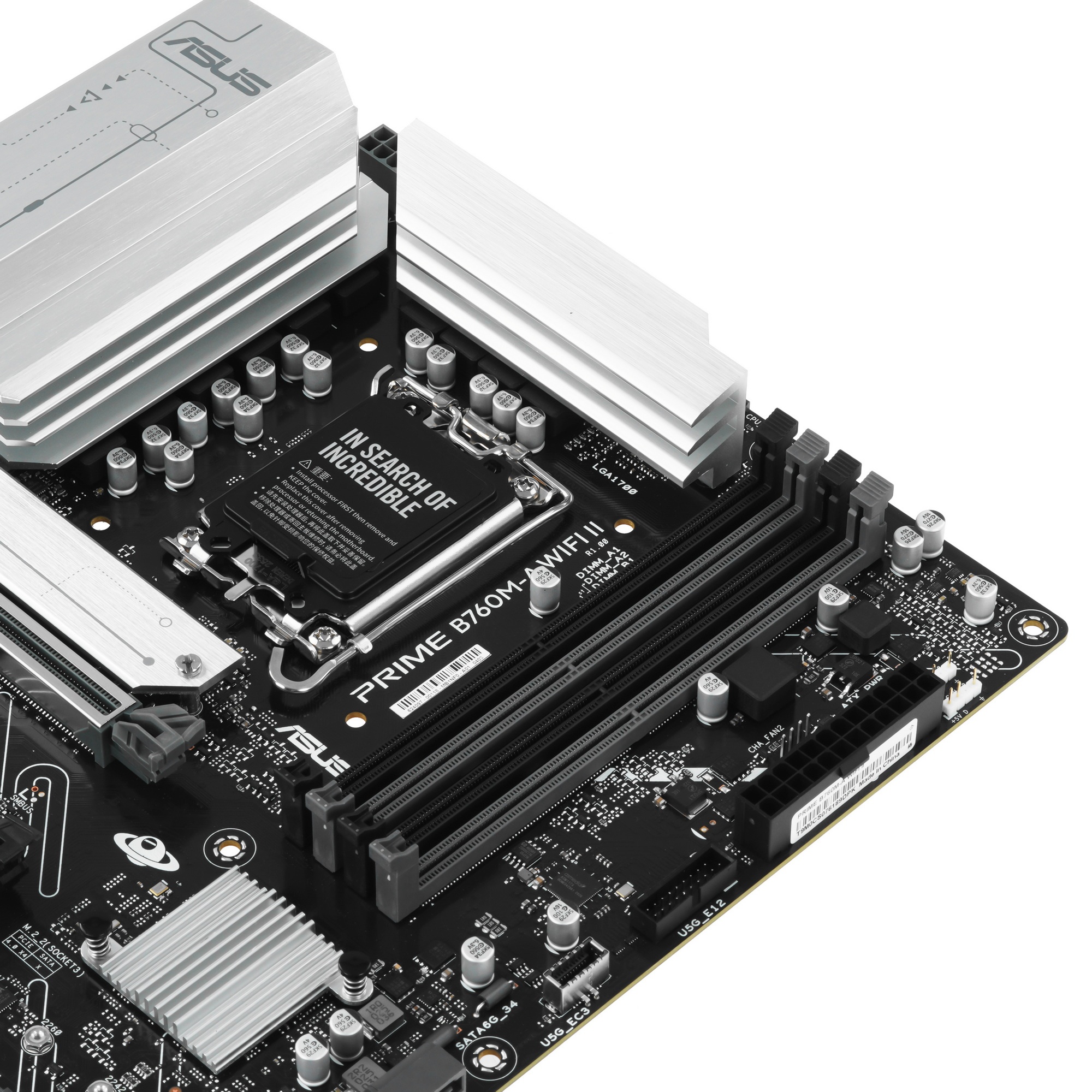 Материнская плата Asus PRIME B760M-A WIFI II Soc-1700 Intel B760 4xDDR5 mATX AC`97 8ch(7.1) 2.5Gg RA