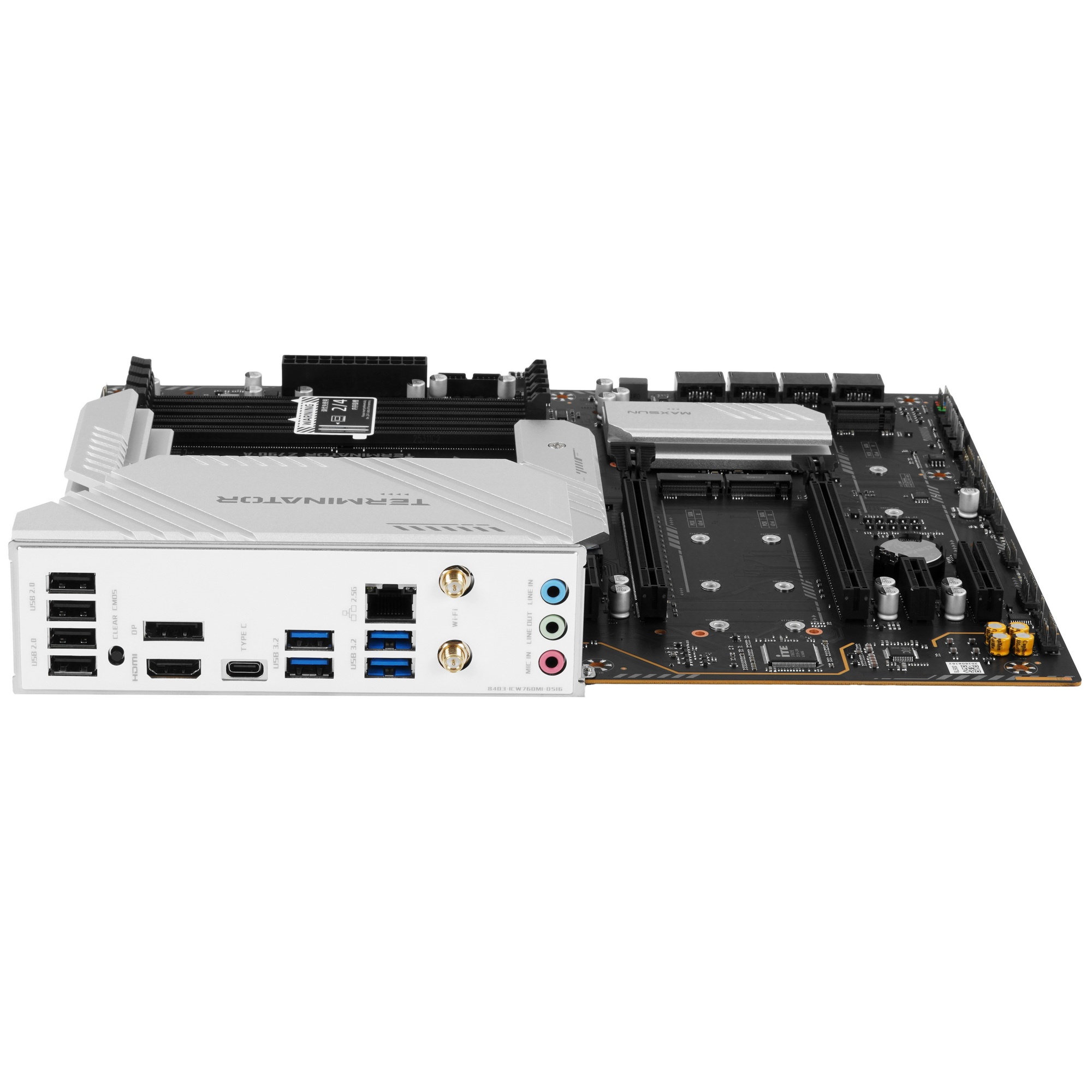 Материнская плата MAXSUN MS-Terminator Z790-A WIFI, LGA1700, Z790, 4*DDR5, 4*SATA3,4*M.2, USB 3.2, U