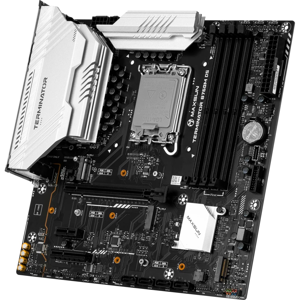 Материнская плата MAXSUN MS-Terminator B760M D5 V2, LGA1700, B760, 2*DDR5, 3*SATA3, 3*M.2, 2*USB 3.2