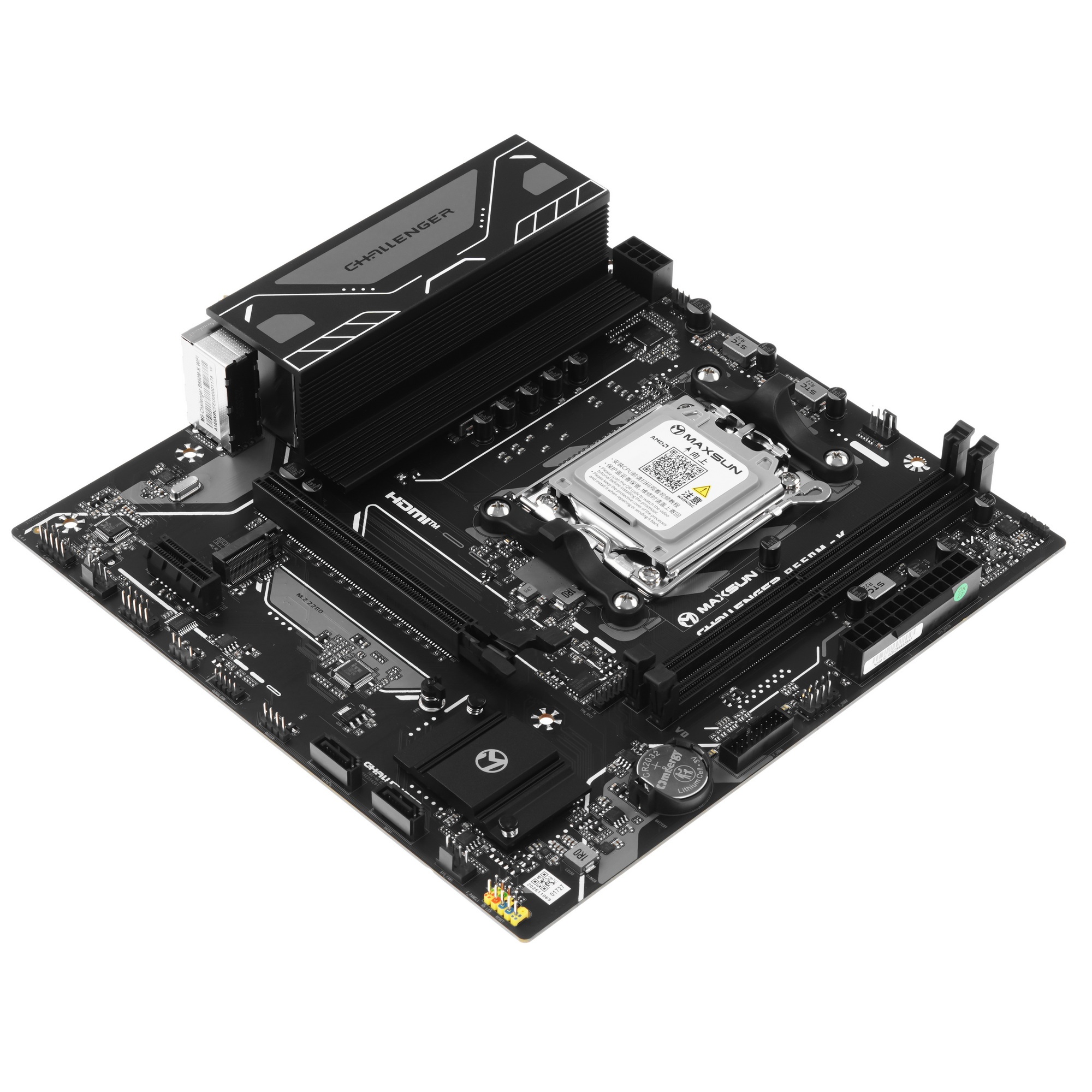 Материнская плата MAXSUN MS-Challenger B650M-K WIFI, AM5, B650, 2*DDR5, 2*SATA3, M.2, USB 3.2, USB 2