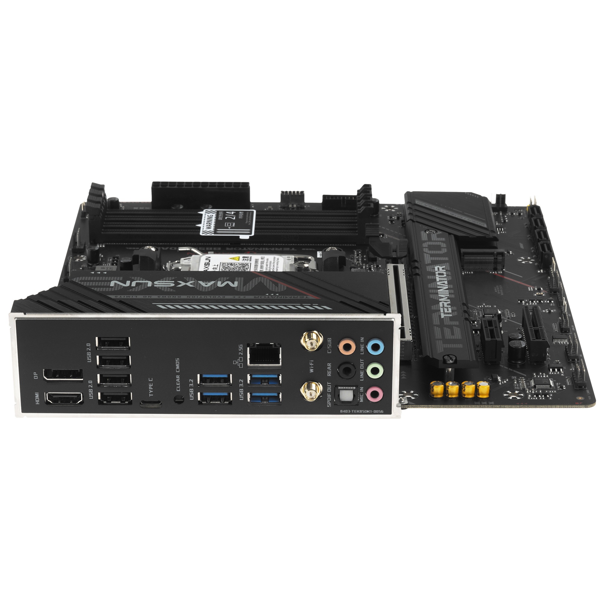Материнская плата MAXSUN MS-Terminator B850M DARK WIFI, AM5, B850, 4*DDR5, 4*SATA 3.0, 3*M.2, USB 2.