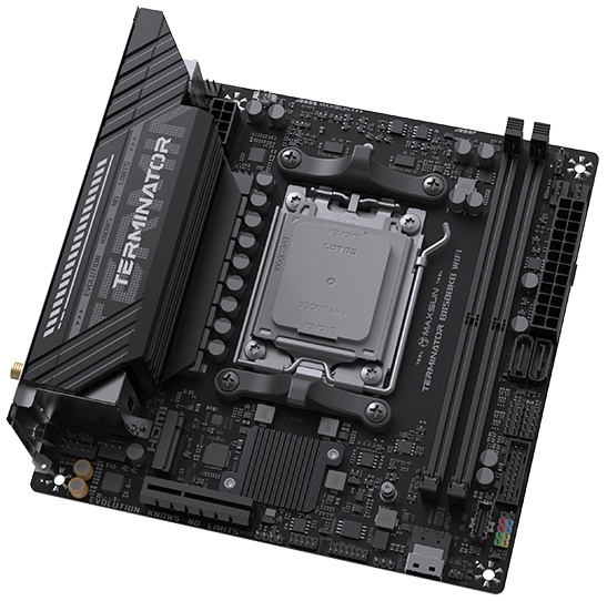 Материнская плата MAXSUN MS-Terminator B850BKB WIFI, AM5, B850, 4*DDR5, 2*SATA 3.0, 2*M.2,  USB 2.0,