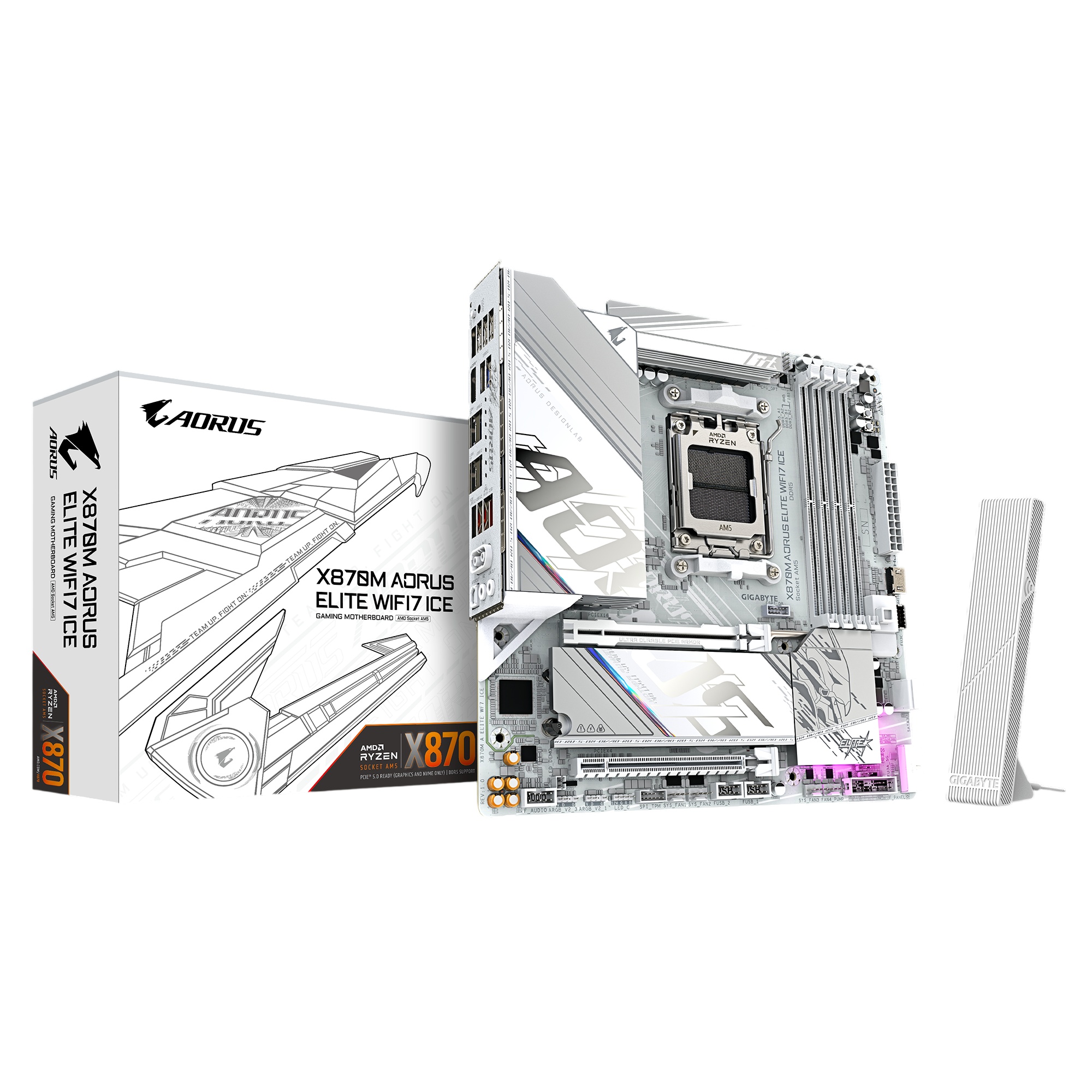 Материнская плата Gigabyte X870M A ELITE WF7 ICE