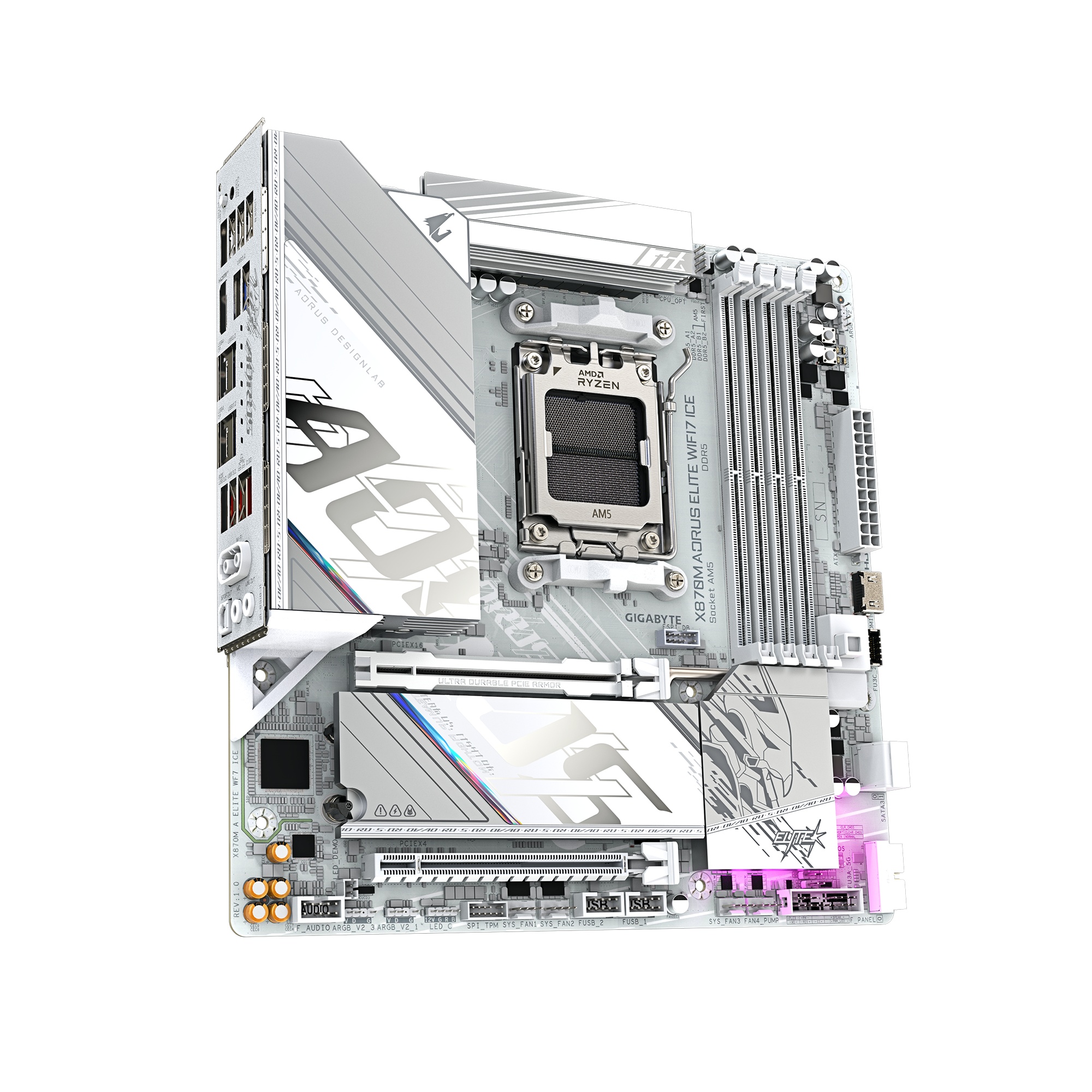 Материнская плата Gigabyte X870M A ELITE WF7 ICE