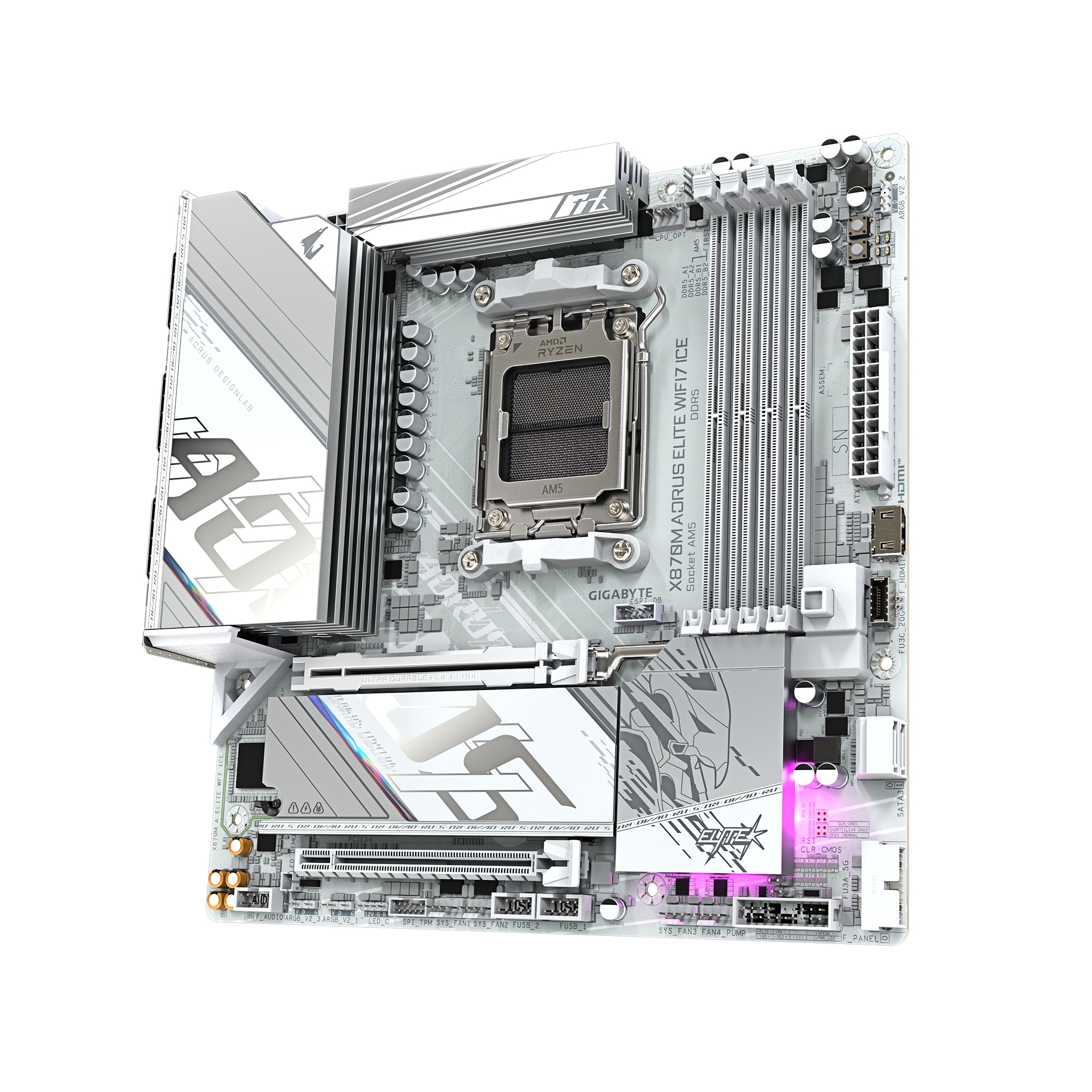 Материнская плата Gigabyte X870M A ELITE WF7 ICE