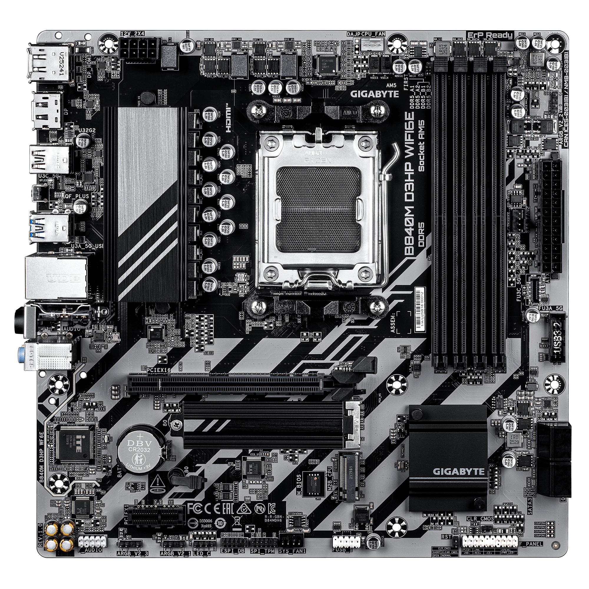 Материнская плата Gigabyte B840M D3HP WF6E