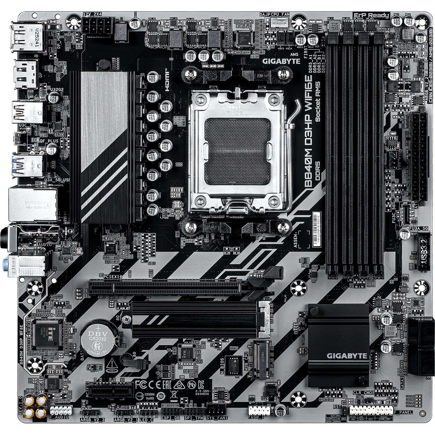 Материнская плата Gigabyte B840M D3HP WF6E