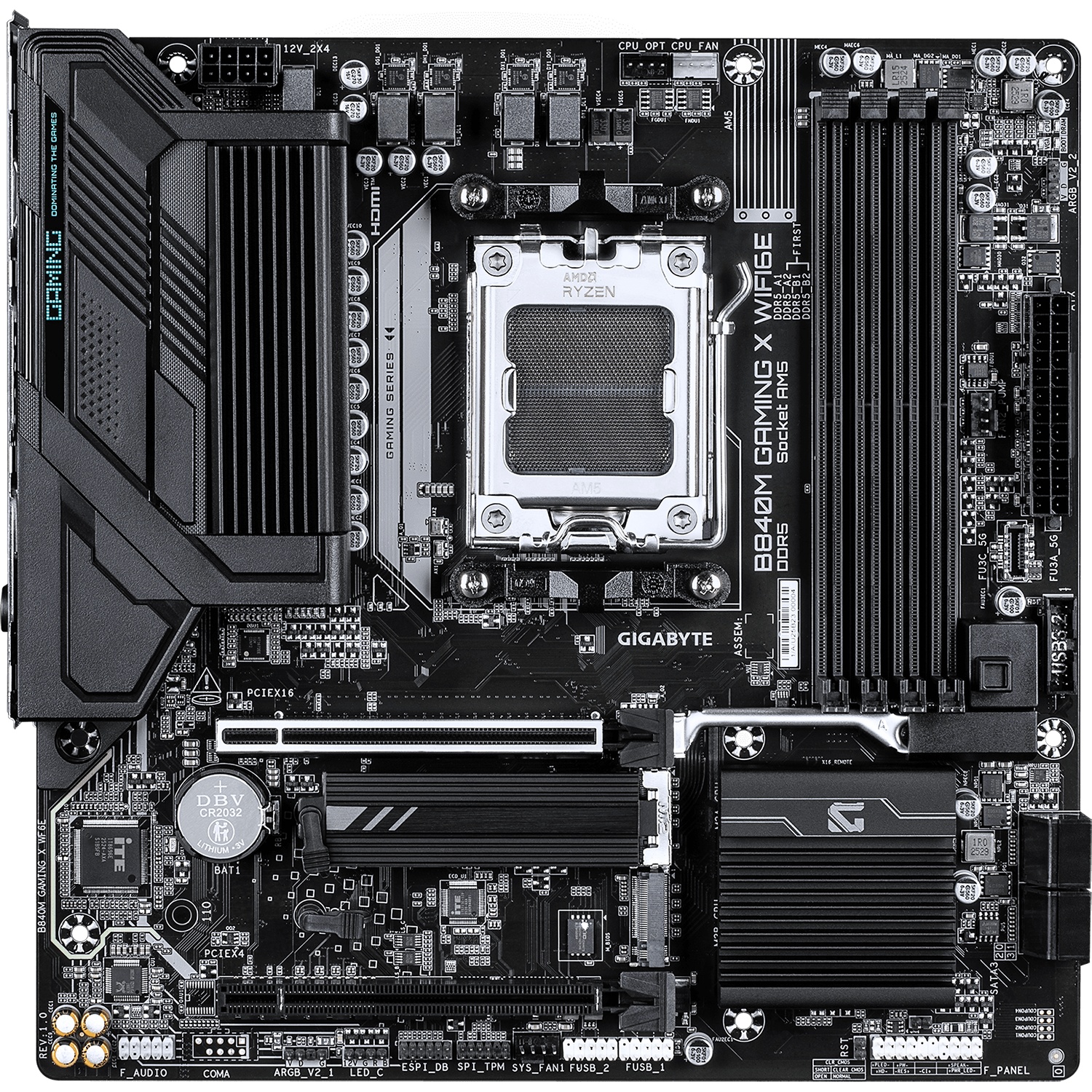 Материнская плата Gigabyte B840M GAMING X WF6E