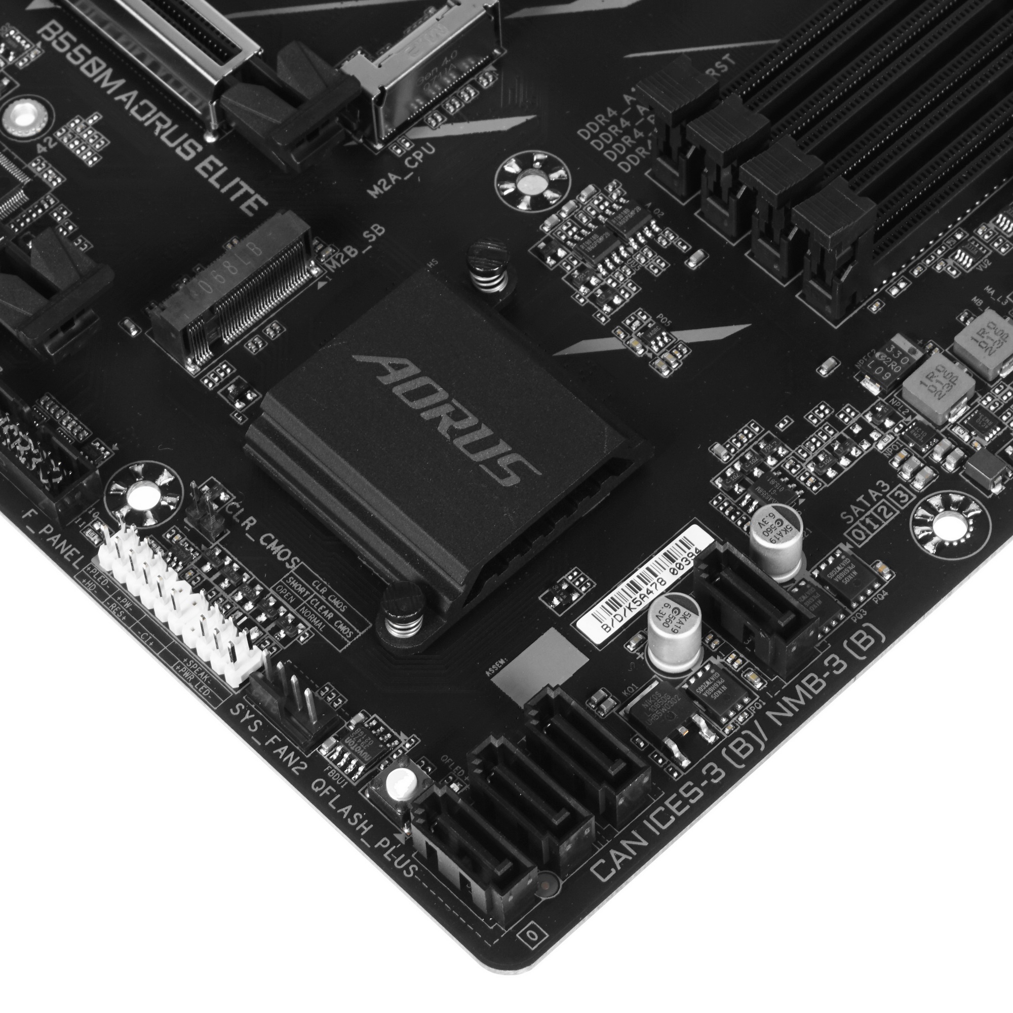 Материнская плата Gigabyte B550M AORUS ELITE, AM4, AMD B550, 4xDDR4, 4xSATA, 2xM.2, 1xPCI-E 4.0 x16,