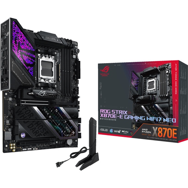 Материнская плата ASUS ROG STRIX X870E-E GAMING WIFI7 NEO AM5 ATX 4xDDR5 2xPCIEx16 5xM.2 4xUSB-C HDM