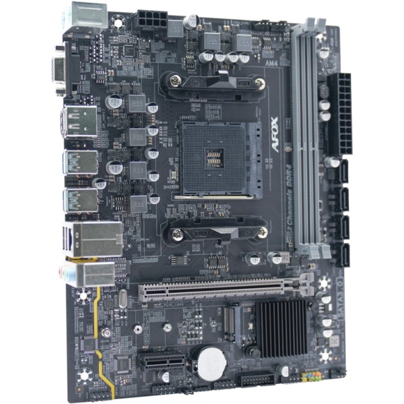 Материнская плата AFOX B550-MA-V4 (AM4/B550/2xDDR4/HDMI/VGA/DP/mATX)(B550-MA-V4) AFOX