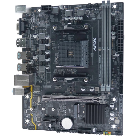 Материнская плата AFOX B550-MA-V4 (AM4/B550/2xDDR4/HDMI/VGA/DP/mATX)(B550-MA-V4) AFOX