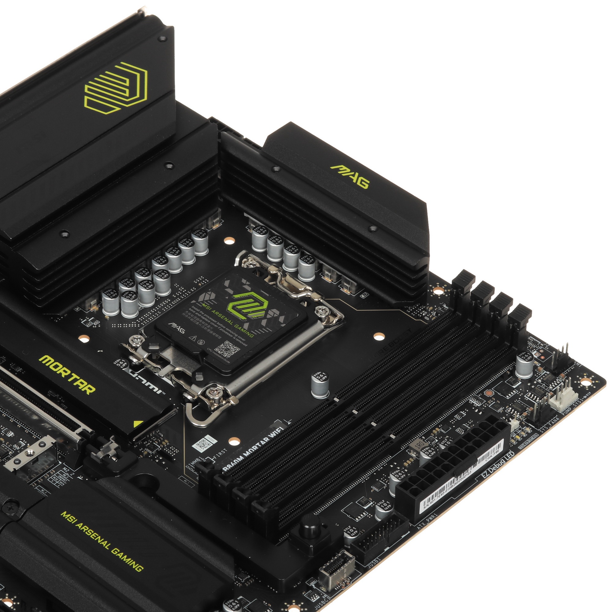 Материнская плата MSI MAG B860M MORTAR WIFI B860, LGA1851, 4*DDR5, 1*PCIEx16, 1*PCIEx4, 3*M.2, 2*Typ