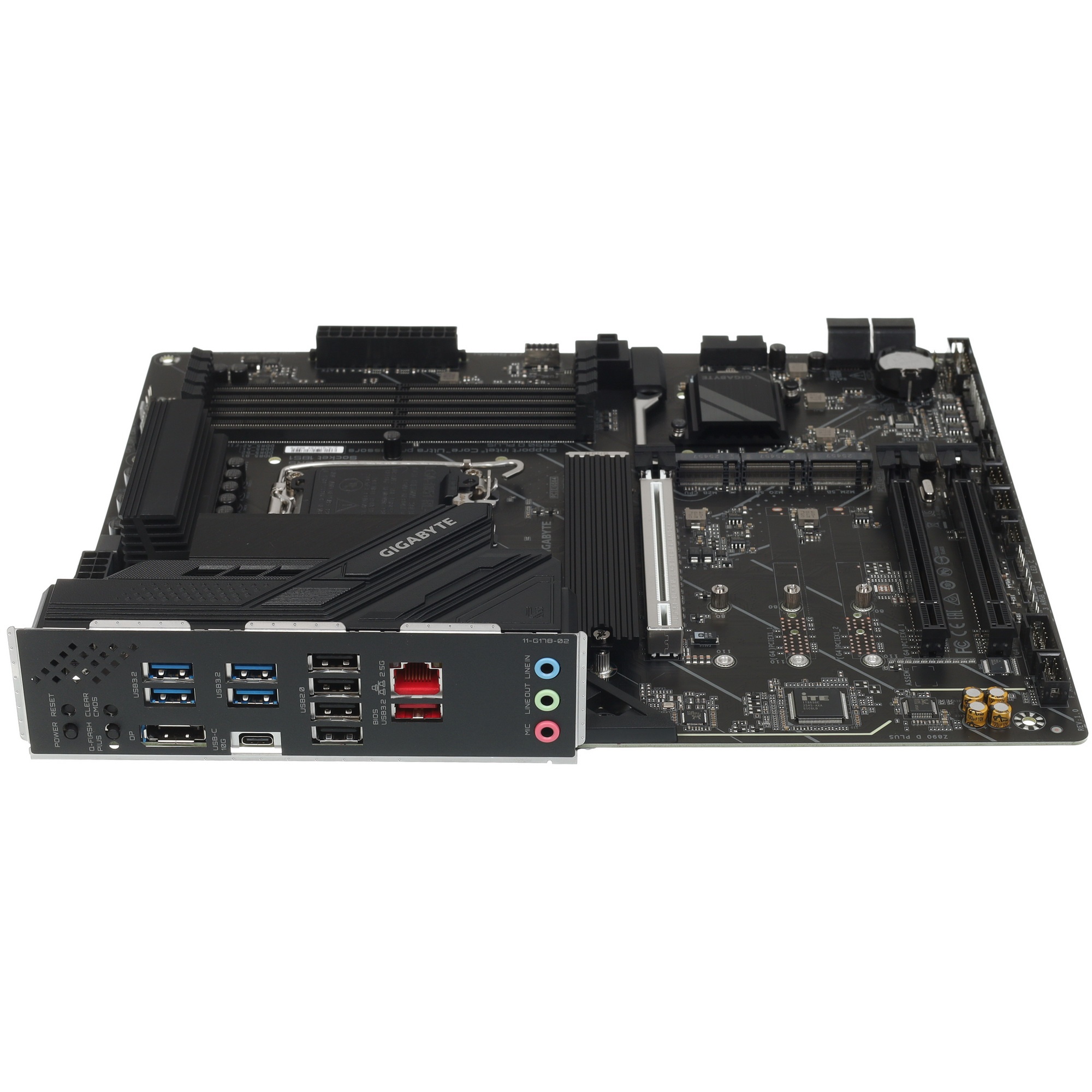 Материнская плата Gigabyte Z890 D PLUS, Z890, LGA1851, 4*DDR5, 3*PCIEx16, 4*M.2, 2*TypeC, 1*USB3.2Ge