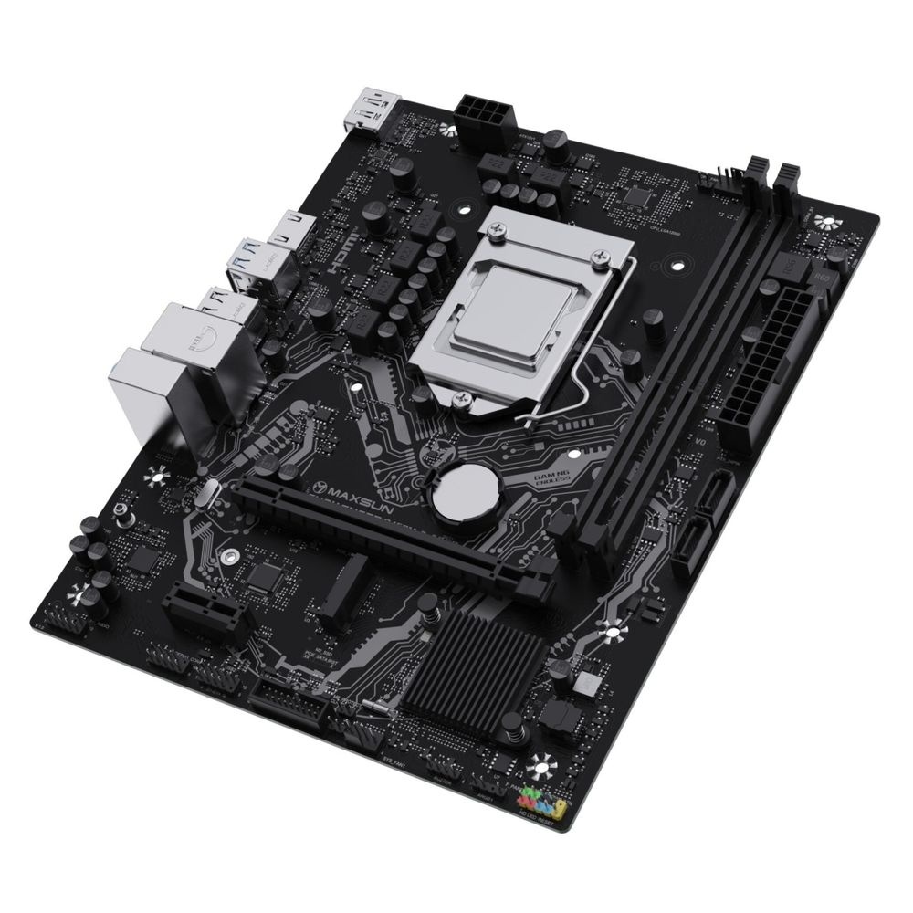Материнская плата Maxsun MS-Challenger B460M-D ARGB B460, LGA1200, 2*DDR4, 1*PCIEx16, 1*PCIEx1, 1*M.