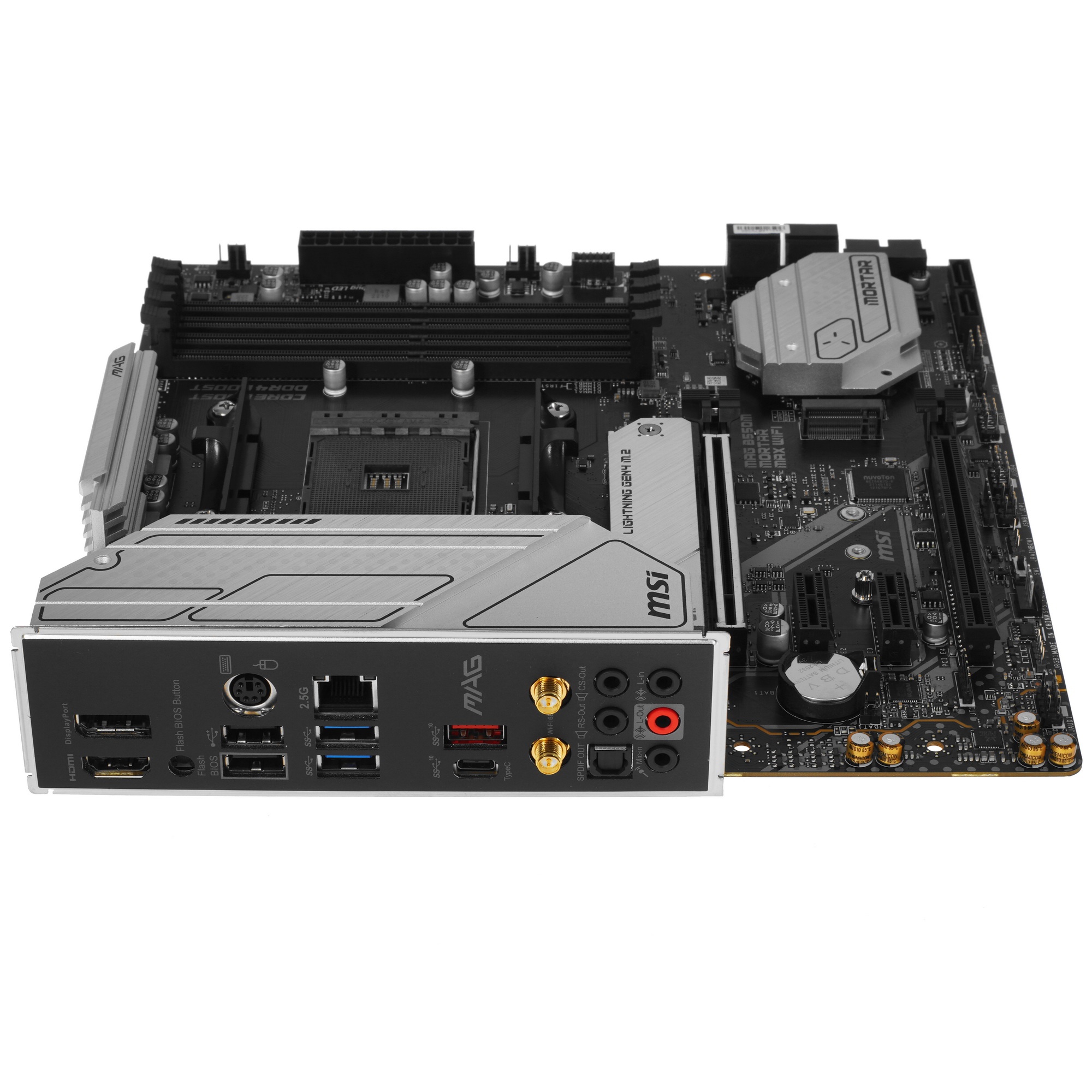 Материнская плата MSI MAG B550M MORTAR MAX WIFI, AM4, 4xDDR4, AMD B550, 6xSATA, 2xM.2, 1xPCI-E 4.0 x