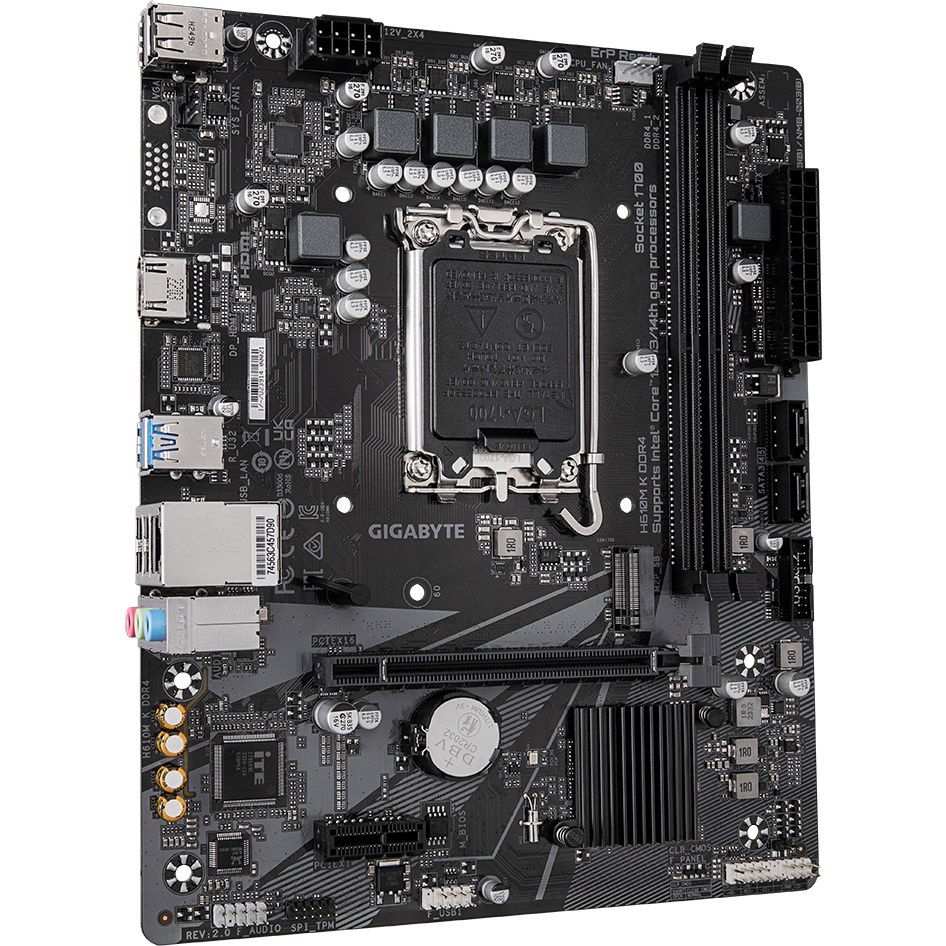 Материнская плата Gigabyte H610M K DDR4 V2.0, LGA 1700, Intel H610, 2xDDR4, 2xSATA, 1xM.2, 1xPCIe 4.