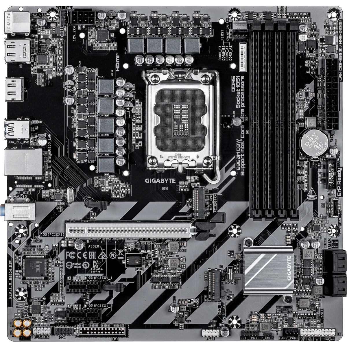 Материнская плата Gigabyte B860M D3W