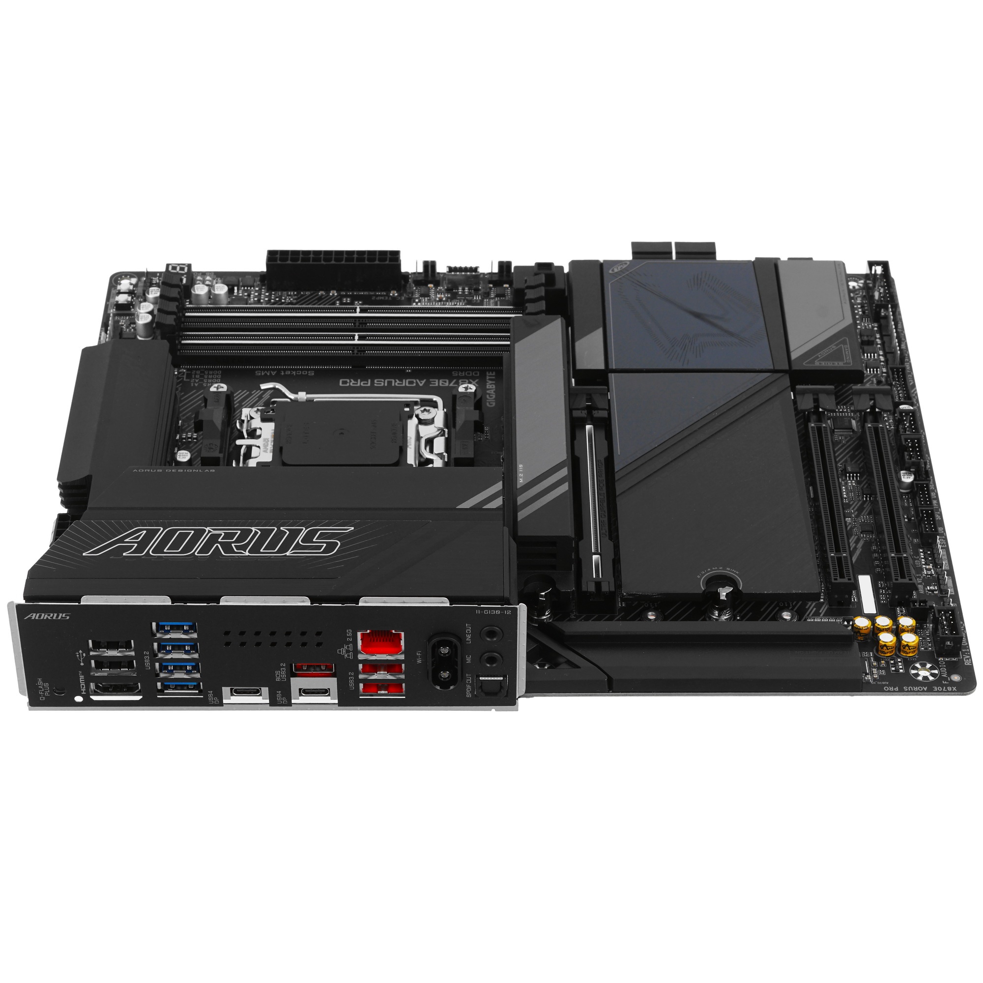 Материнская плата Gigabyte X870E AORUS PRO, AM5, AMD X870E, 4xDDR5, 4xSATA, 4xM.2, 1xPCI-E 5.0 x16,