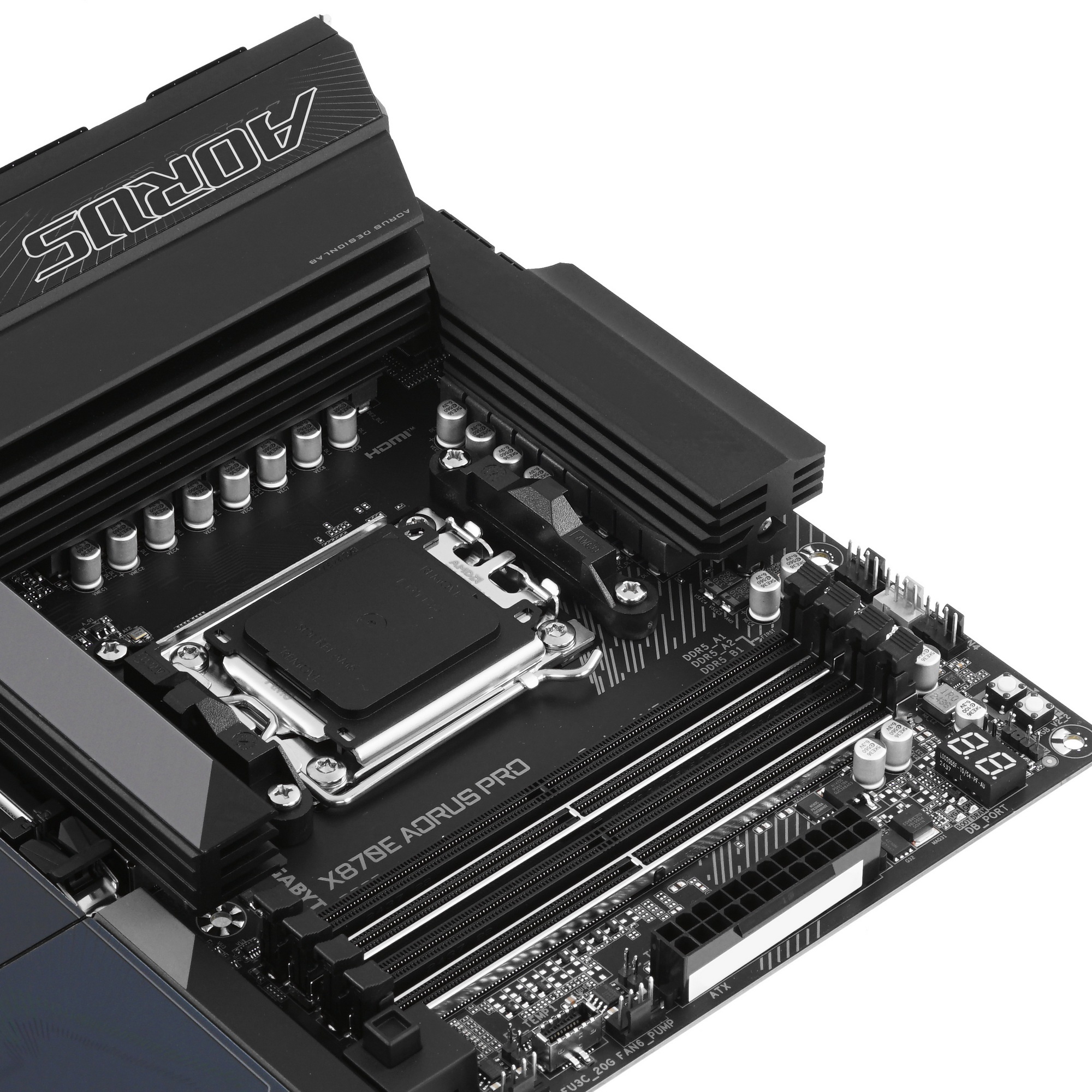 Материнская плата Gigabyte X870E AORUS PRO, AM5, AMD X870E, 4xDDR5, 4xSATA, 4xM.2, 1xPCI-E 5.0 x16,