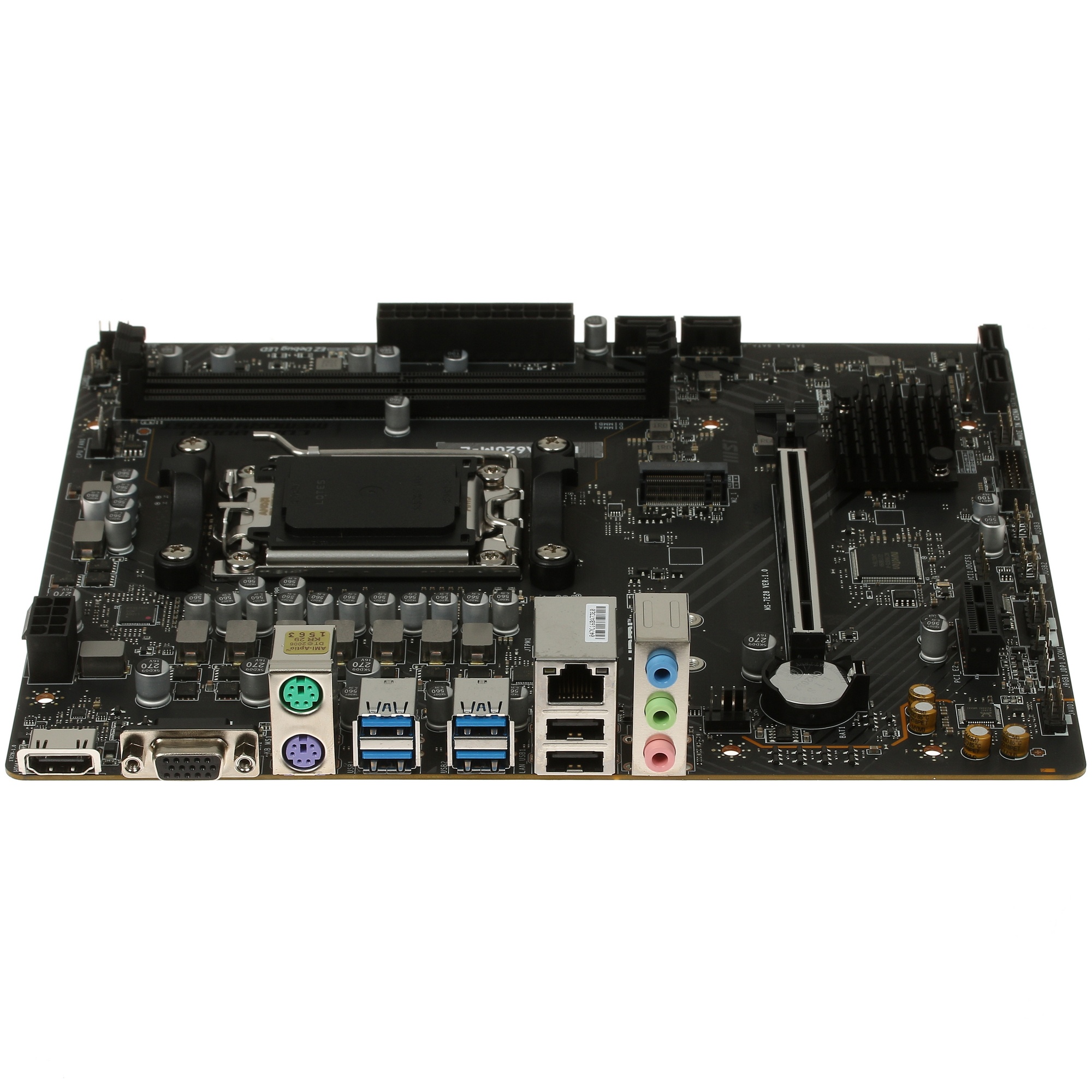 Материнская плата MSI PRO A620M-E, AM5, AMD A620, 2xDDR5, 4xSATA, 1xM.2, 1xPCI-E 4.0 x16, 1xPCI-E 4.