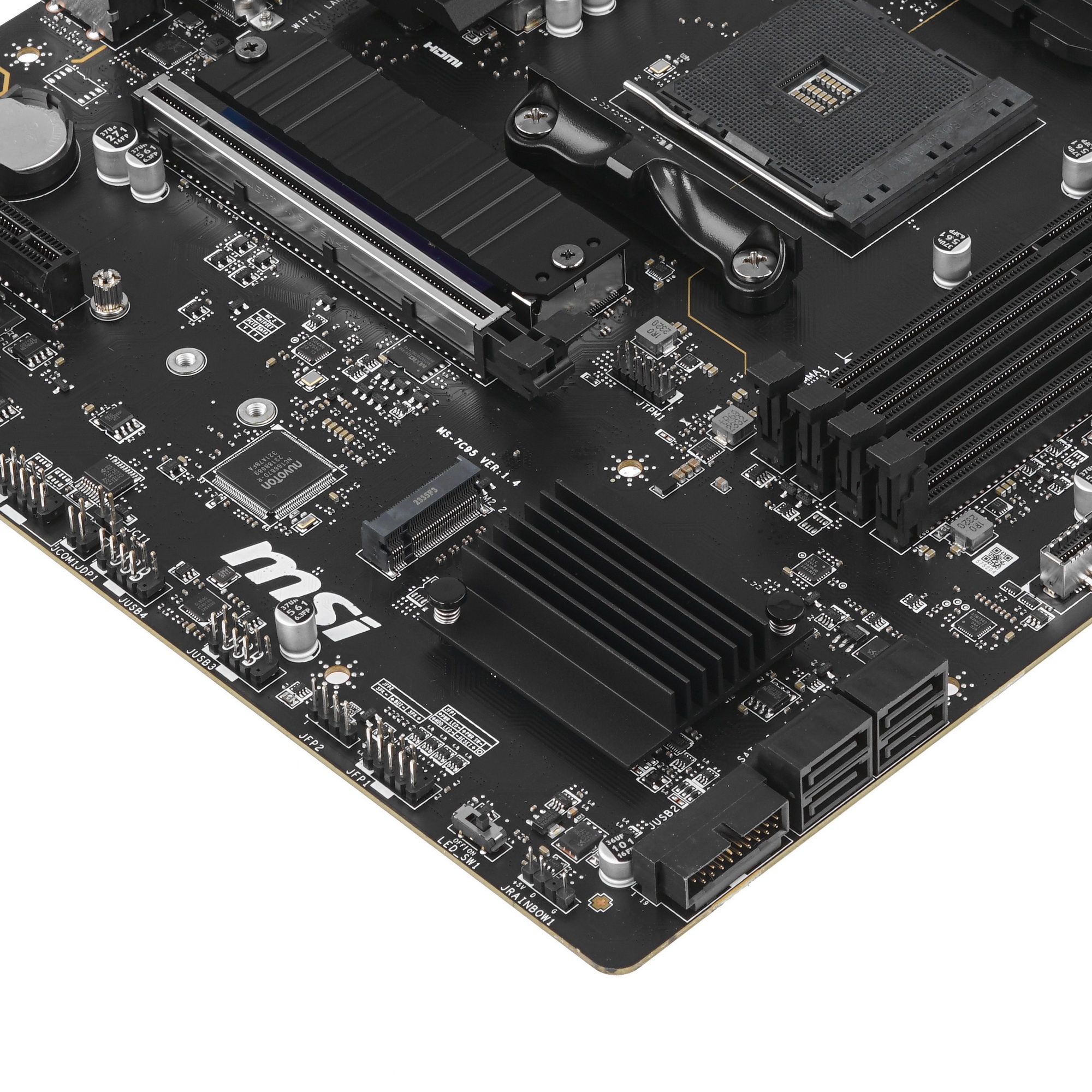 Материнская плата MSI B550M PRO-VDH WIFI, AM4, AMD B550, 4xDDR4, 4xSATA, 2xM.2, 1xPCIe 4.0 x16, 2xPC