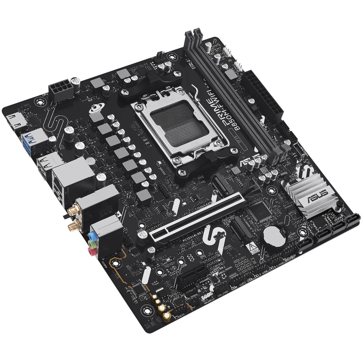 Материнская плата Asus PRIME B850M-F WIFI Socket AM5 AMD B850 2xDDR5 mATX AC`97 8ch(7.1) GbLAN RAID+