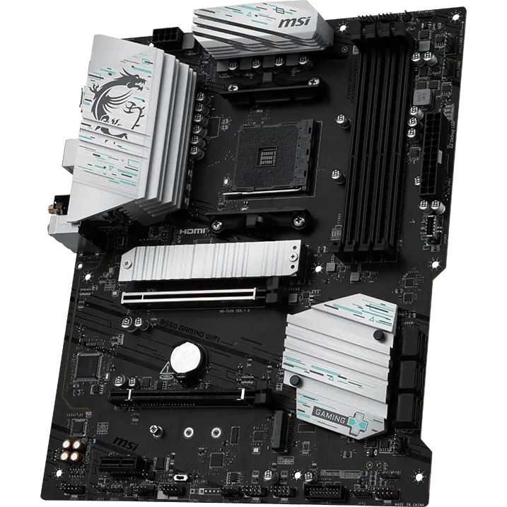 Материнская плата MSI B550 GAMING WIFI B550, AM4, 4*DDR4, 2*PCIEx16, 1*PCIEx1, 2*M.2, 2*TypeC, 1*USB
