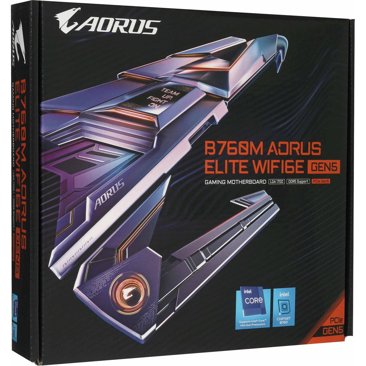 Материнская плата Gigabyte B760M AORUS ELITE WIFI6E GEN5 Soc-1700 Intel B760 4xDDR5 mATX AC`97 8ch(7
