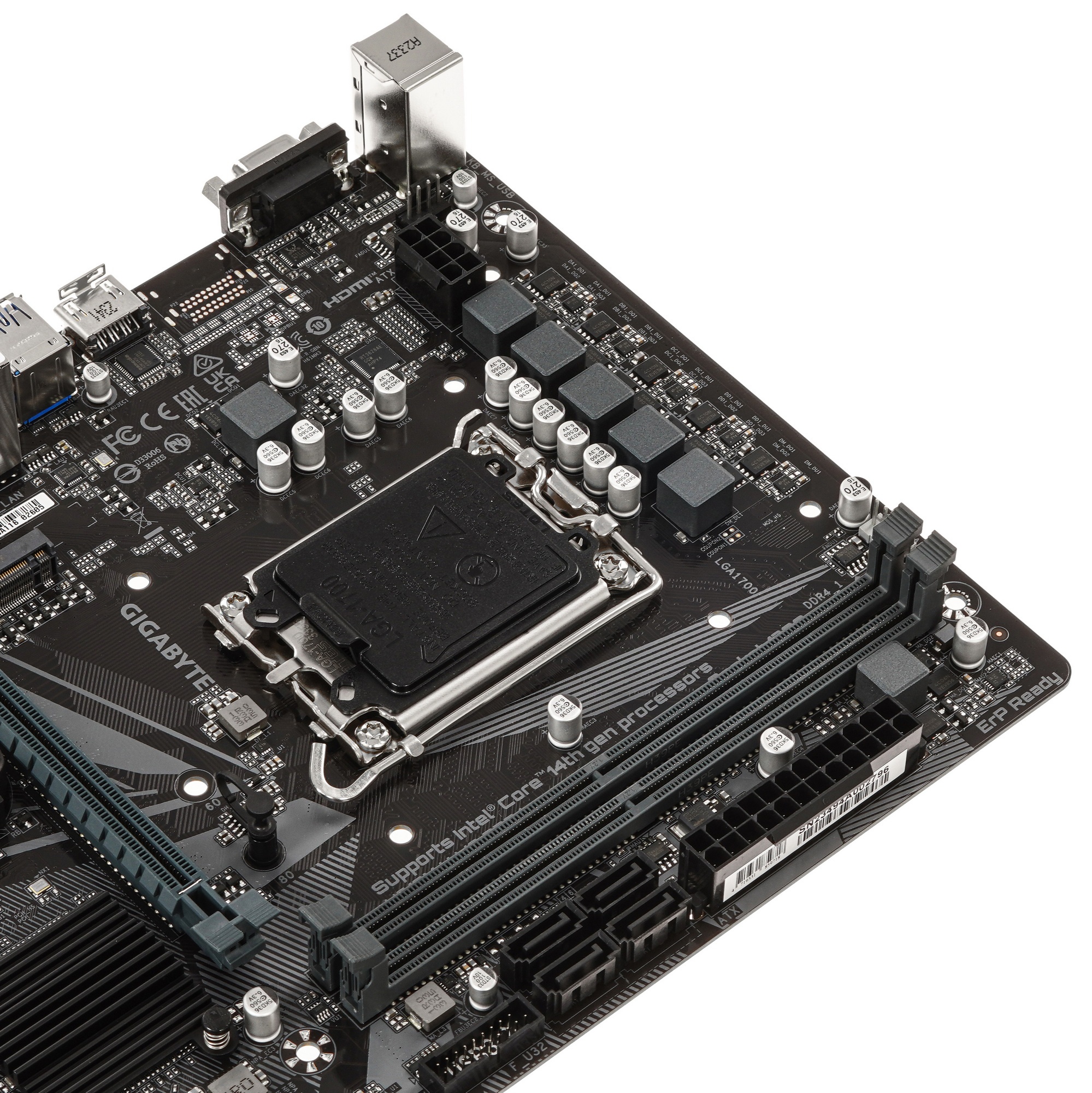 Материнская плата Gigabyte H610M H V3 DDR4, LGA 1700, Intel H610, 2xDDR4, 4xSATA, 1xM.2, 1xPCIe 4.0