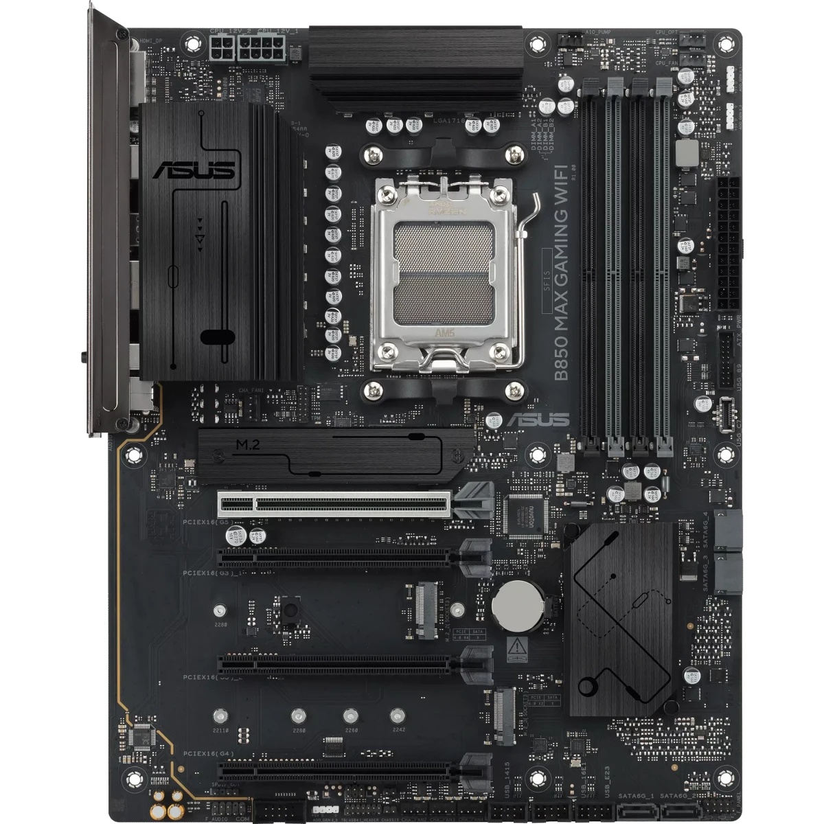 Материнская плата Asus B850 MAX GAMING WIFI Socket AM5 AMD B850 ATX AC`97 8ch(7.1) 2.5Gg RAID+HDMI+D