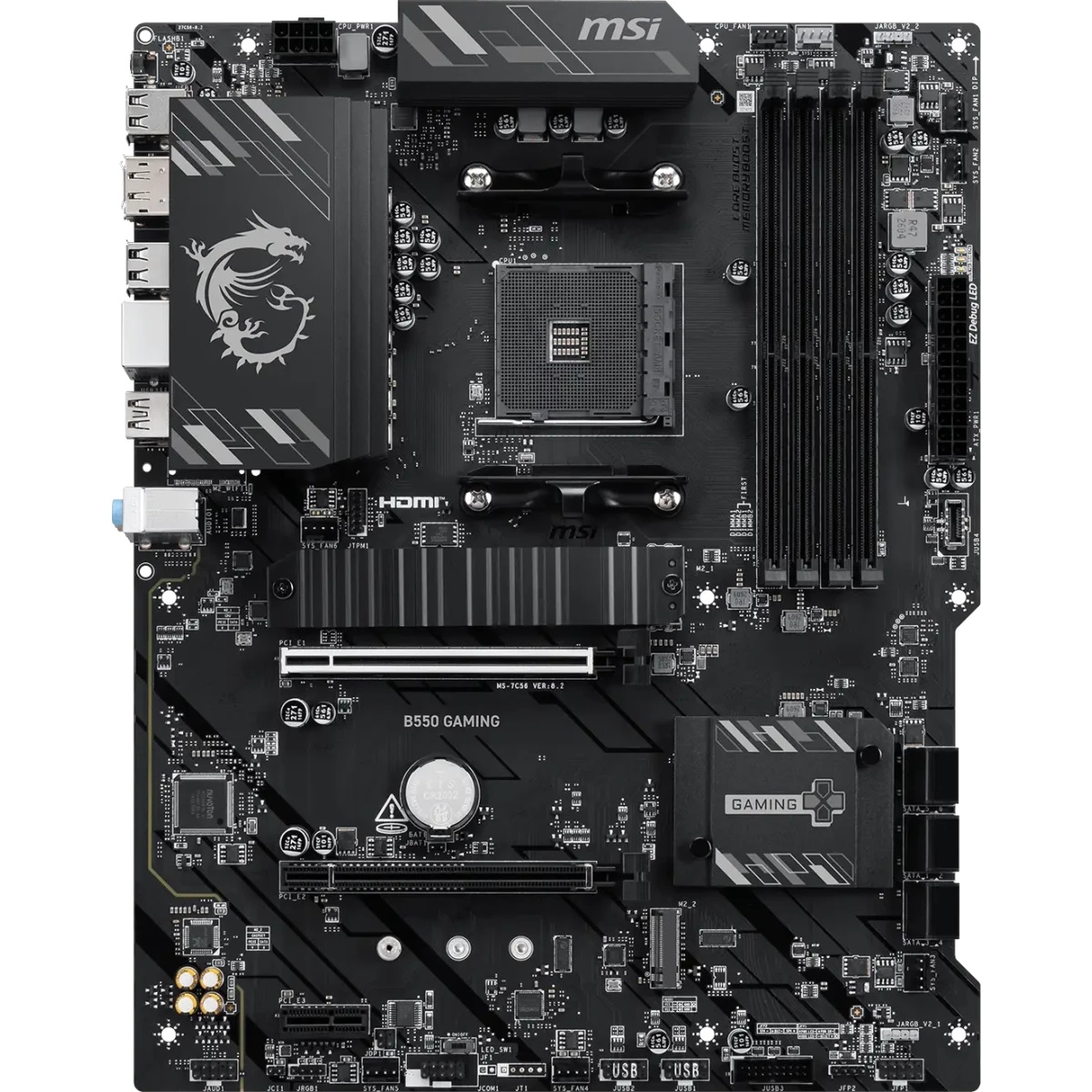 Материнская плата MSI B550 GAMING Soc-AM4 AMD B550 4xDDR4 ATX AC`97 8ch(7.1) GbLAN RAID+HDMI+DP
