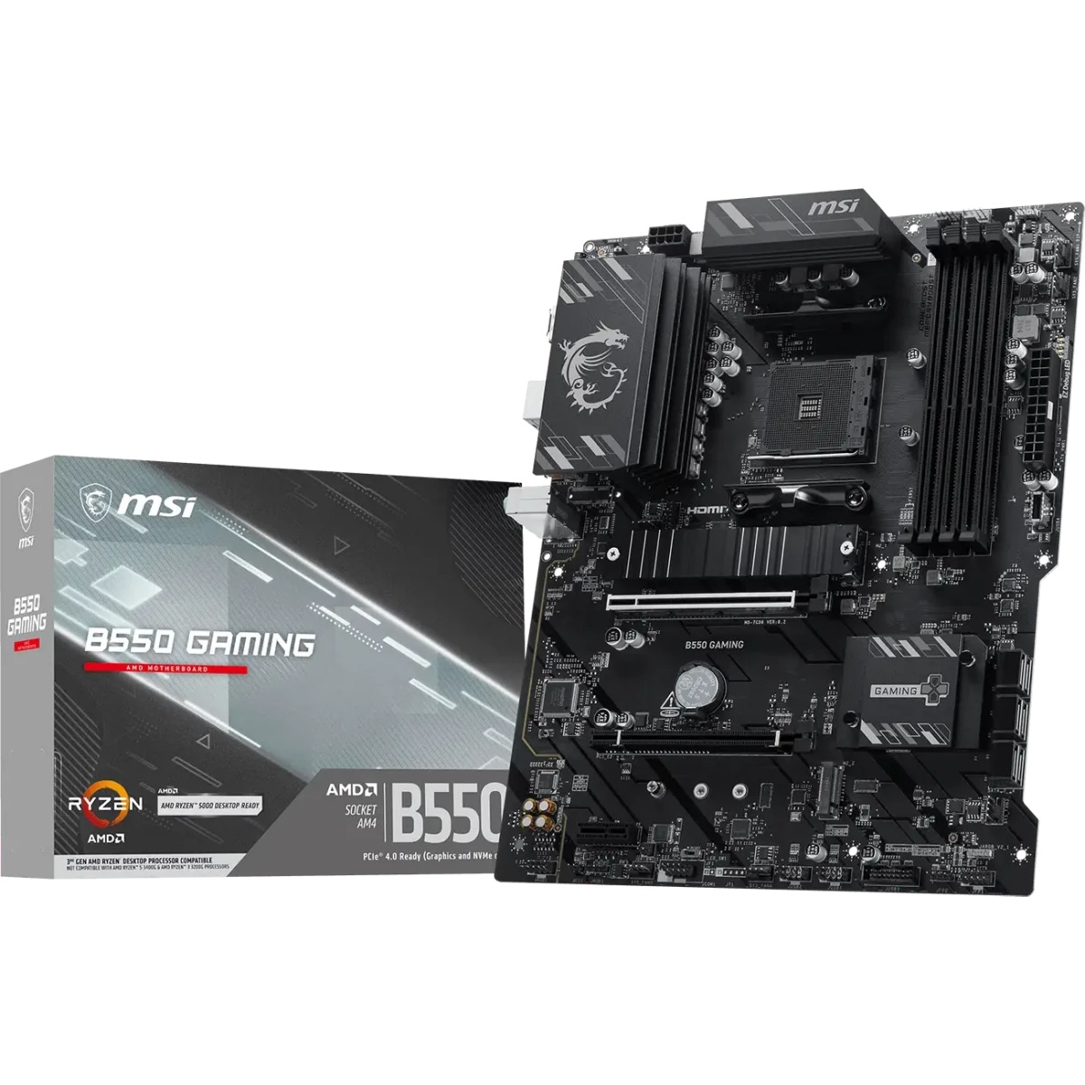 Материнская плата MSI B550 GAMING Soc-AM4 AMD B550 4xDDR4 ATX AC`97 8ch(7.1) GbLAN RAID+HDMI+DP