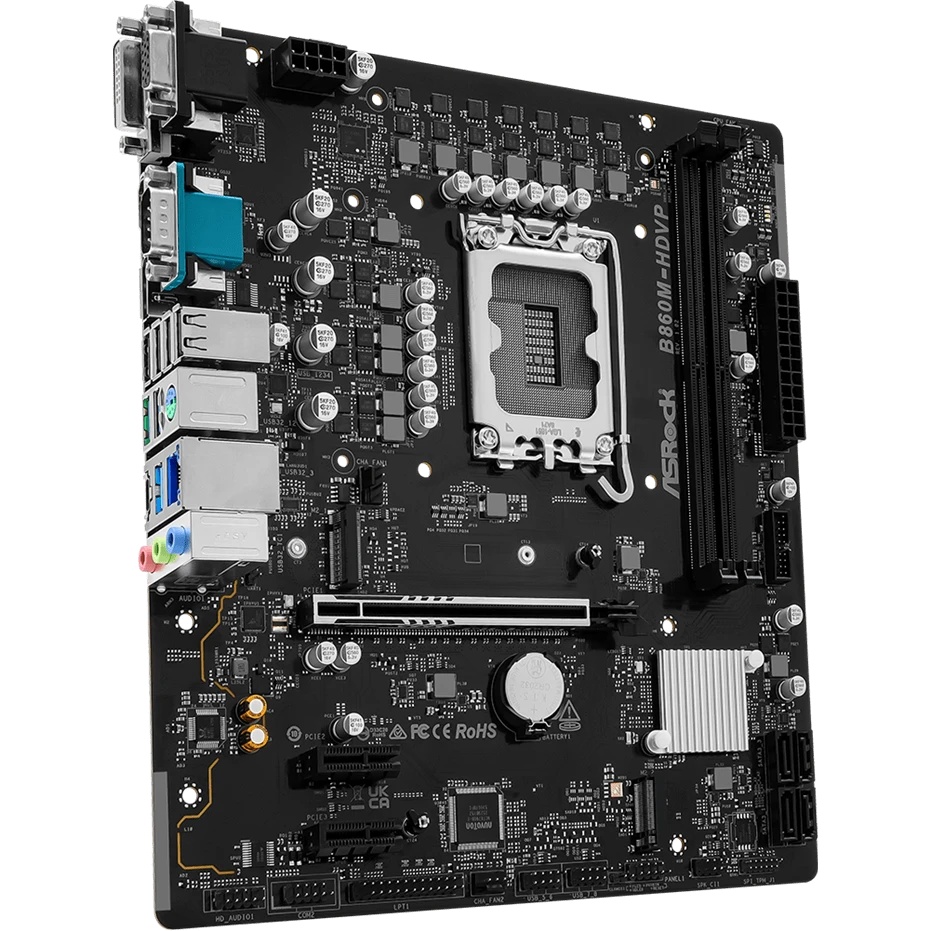 Материнская плата Asrock B860M-HDVP Soc-1851 Intel B860 2xDDR5 mATX AC`97 8ch(7.1) 2.5Gg RAID+VGA+DV