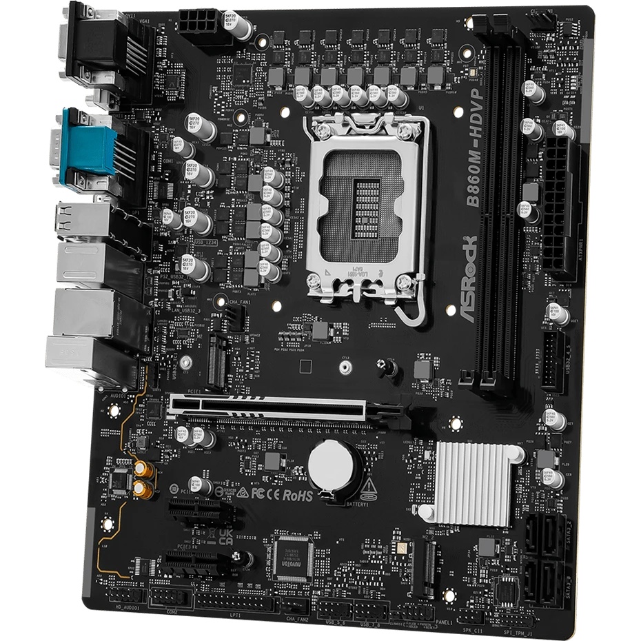 Материнская плата Asrock B860M-HDVP Soc-1851 Intel B860 2xDDR5 mATX AC`97 8ch(7.1) 2.5Gg RAID+VGA+DV