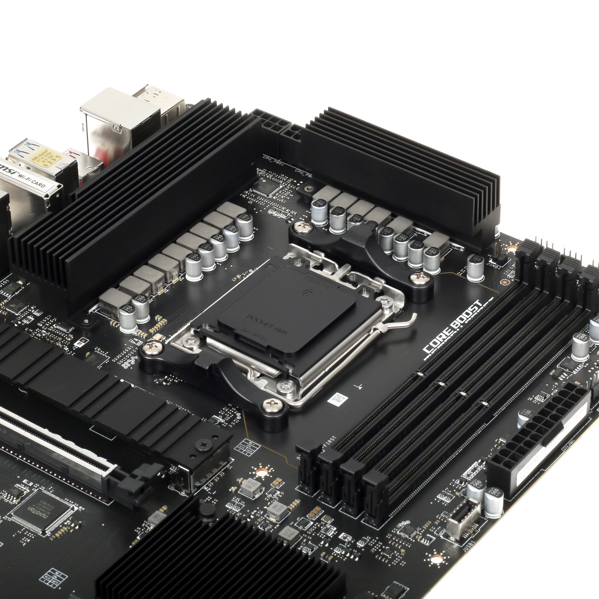 Материнская плата MSI PRO B650-S WIFI, AM5, AMD B650, 4xDDR5, 4xSATA, 2xM.2, 1xPCI-E 4.0 x16, 1xPCI-